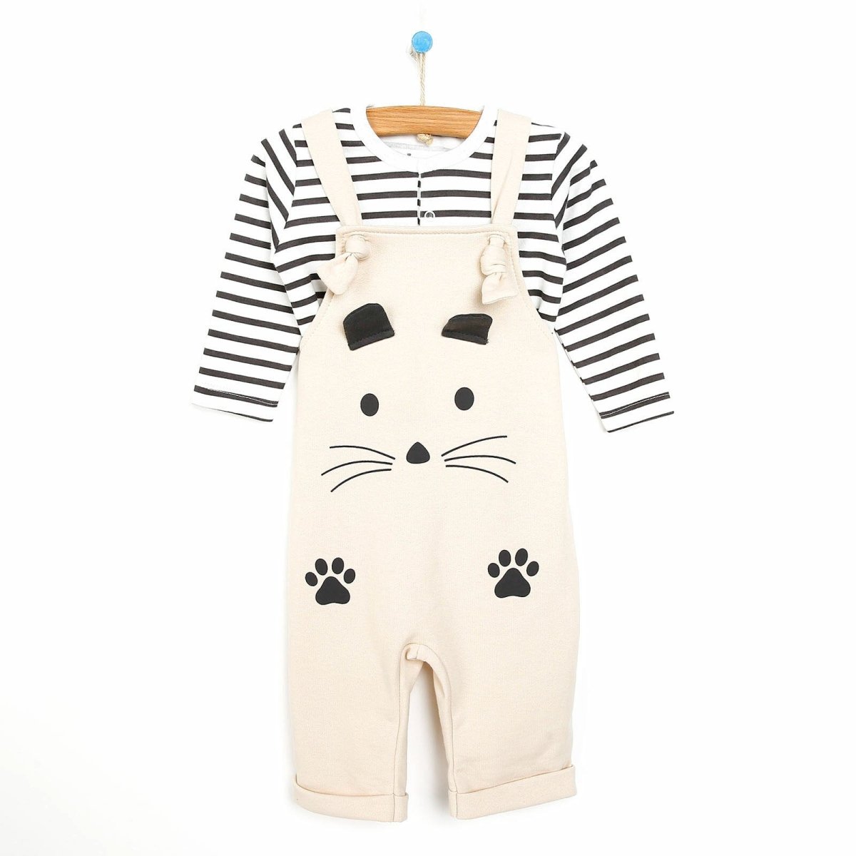 Bebbek Newborn Animals Holiday Overall - Ecru - ebebek - Black Friday
