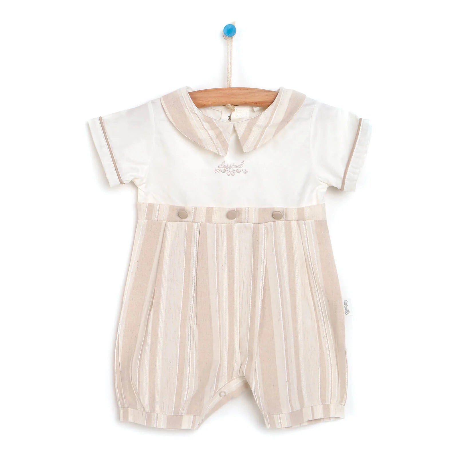 Bebbek Short Romper - Beige - ebebek - Black Friday
