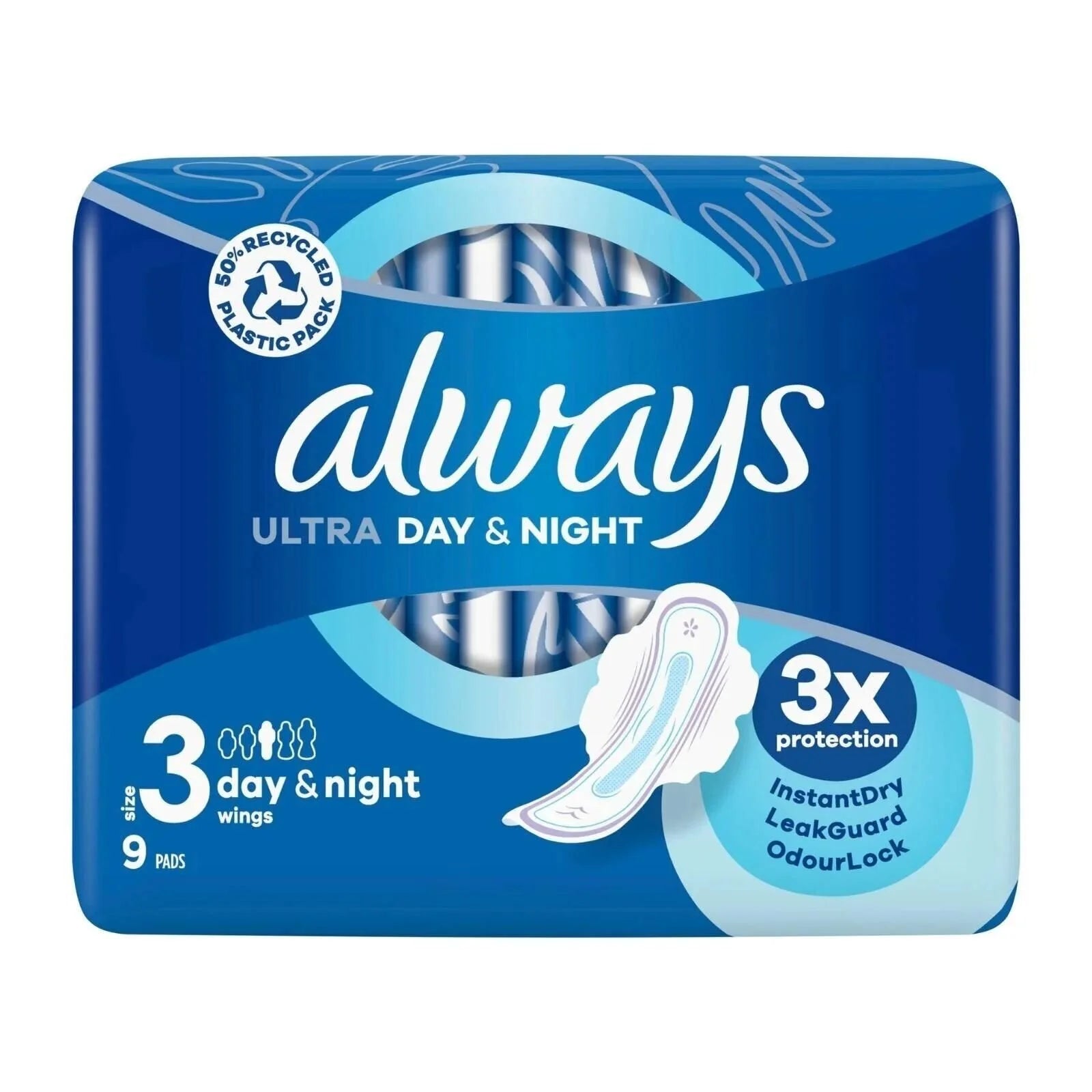 Always Ultra Sanitary Towels Day & Night Wings Size 3 9 pcs - ebebek - Black Friday