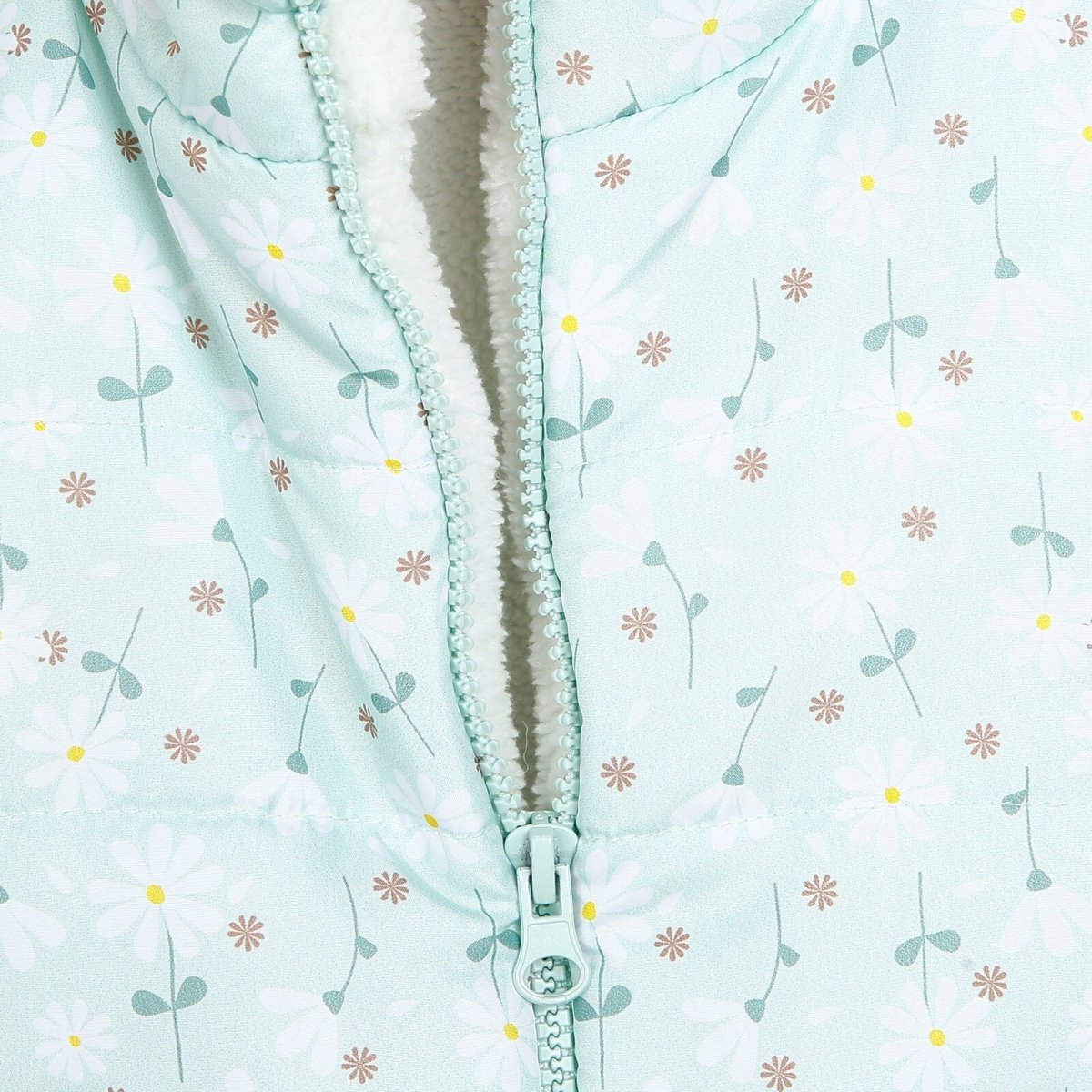 BabyZ Winter Girl Daisy Inflatable Vest - Light Green - ebebek - Black Friday