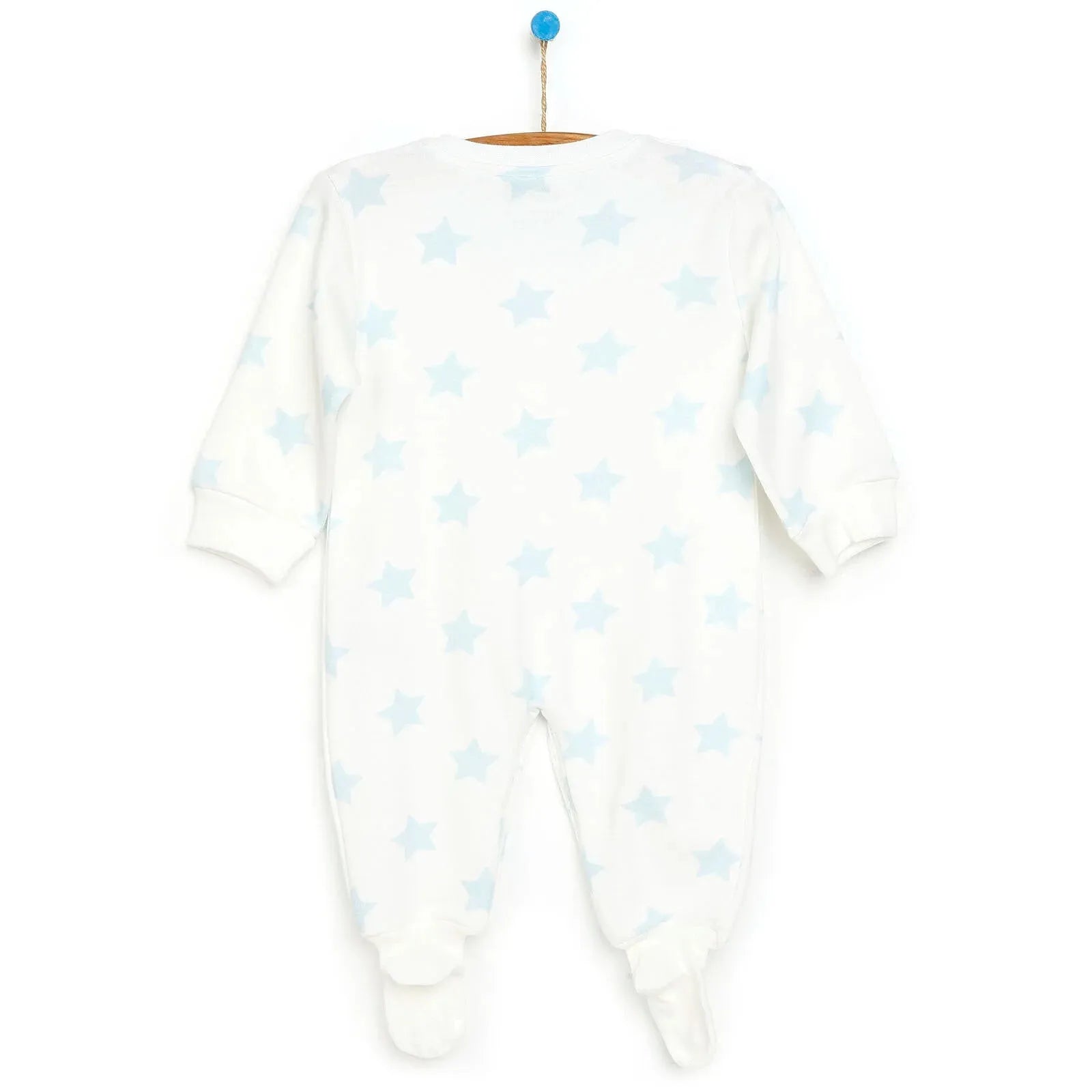 HelloBaby Newborn Baby Boy Footed Jumpsuit - Ecru - ebebek - Black Friday