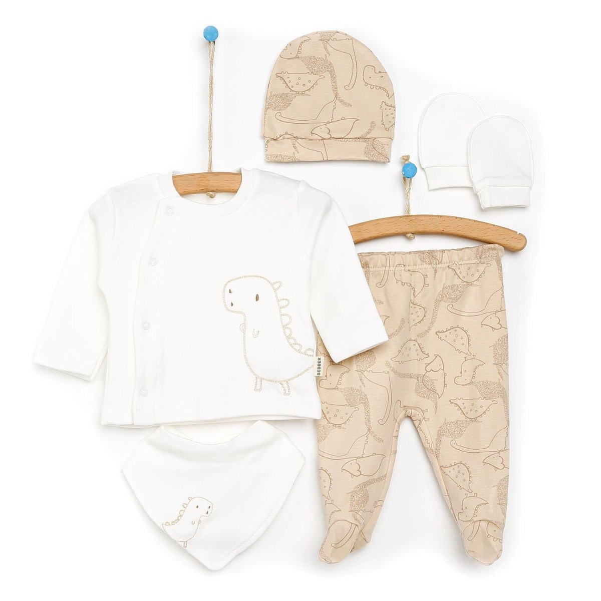 Bebbek Baby Boy 5 Pcs Newborn Gift Starter Set - Beige - ebebek - Black Friday