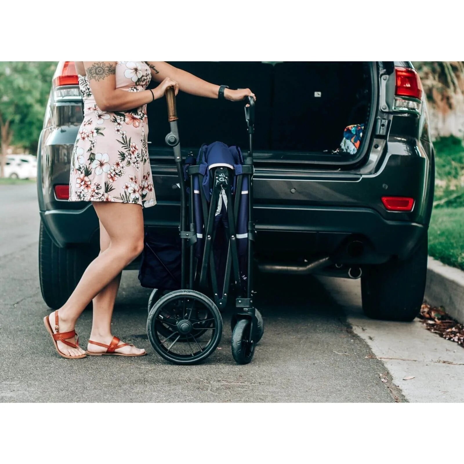 Wonderfold X2 Push & Pull Double Stroller Wagon - Midnight Blue - ebebek - Black Friday