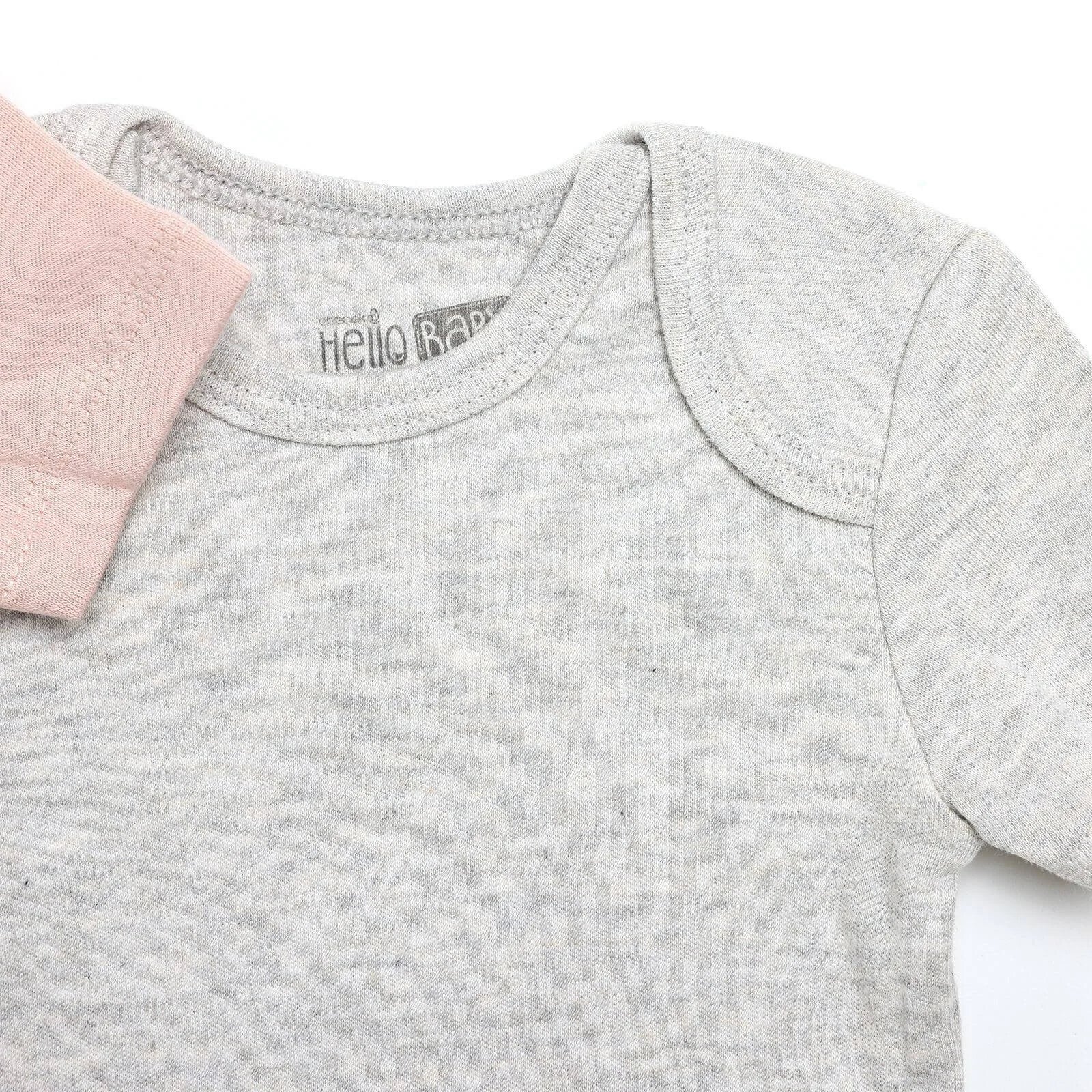 HelloBaby Short Sleeve Bodysuit 3 pcs - Pink - ebebek - Black Friday