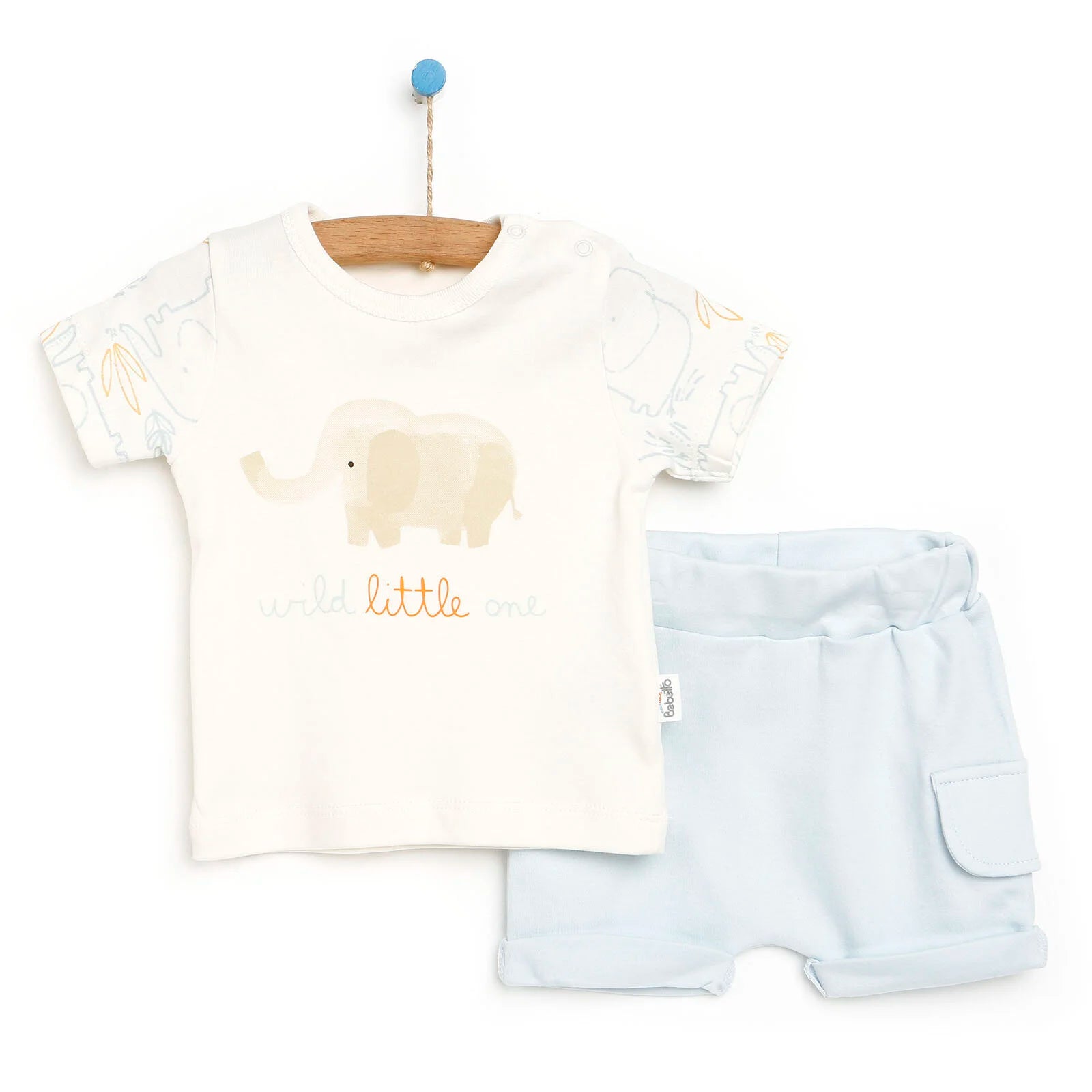 Bebetto Newborn Tshirt - Short - Blue - ebebek - Black Friday