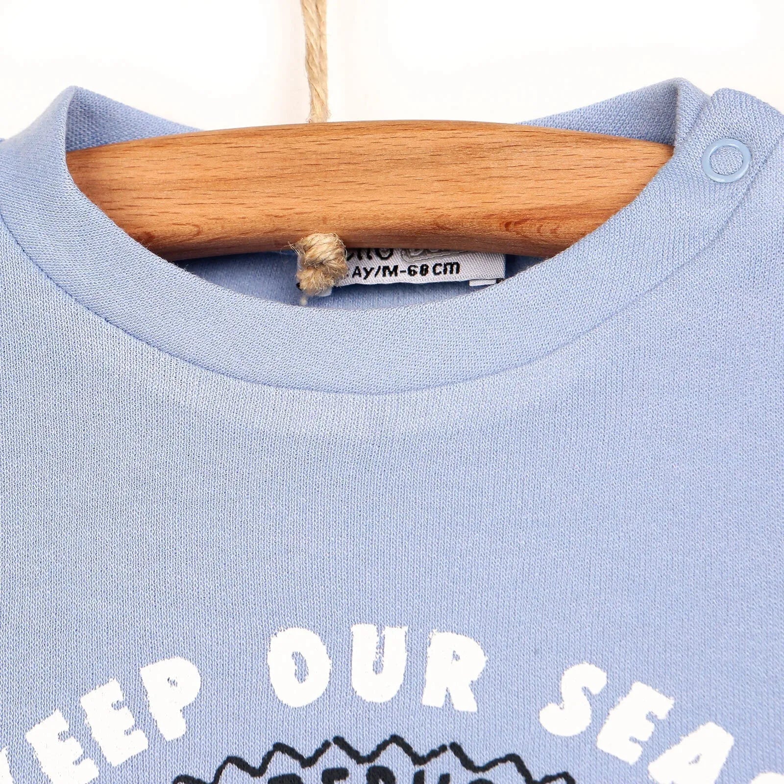 HelloBaby Basic Printed Baby Tracksuit - Blue - HelloBaby - ebebek