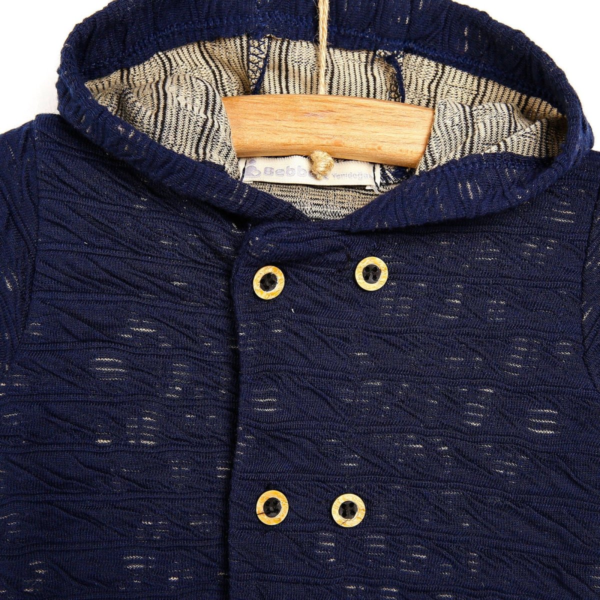 Bebbek Newborn Happy Camper Footed Jumpsuit - Navy Blue - ebebek - Black Friday