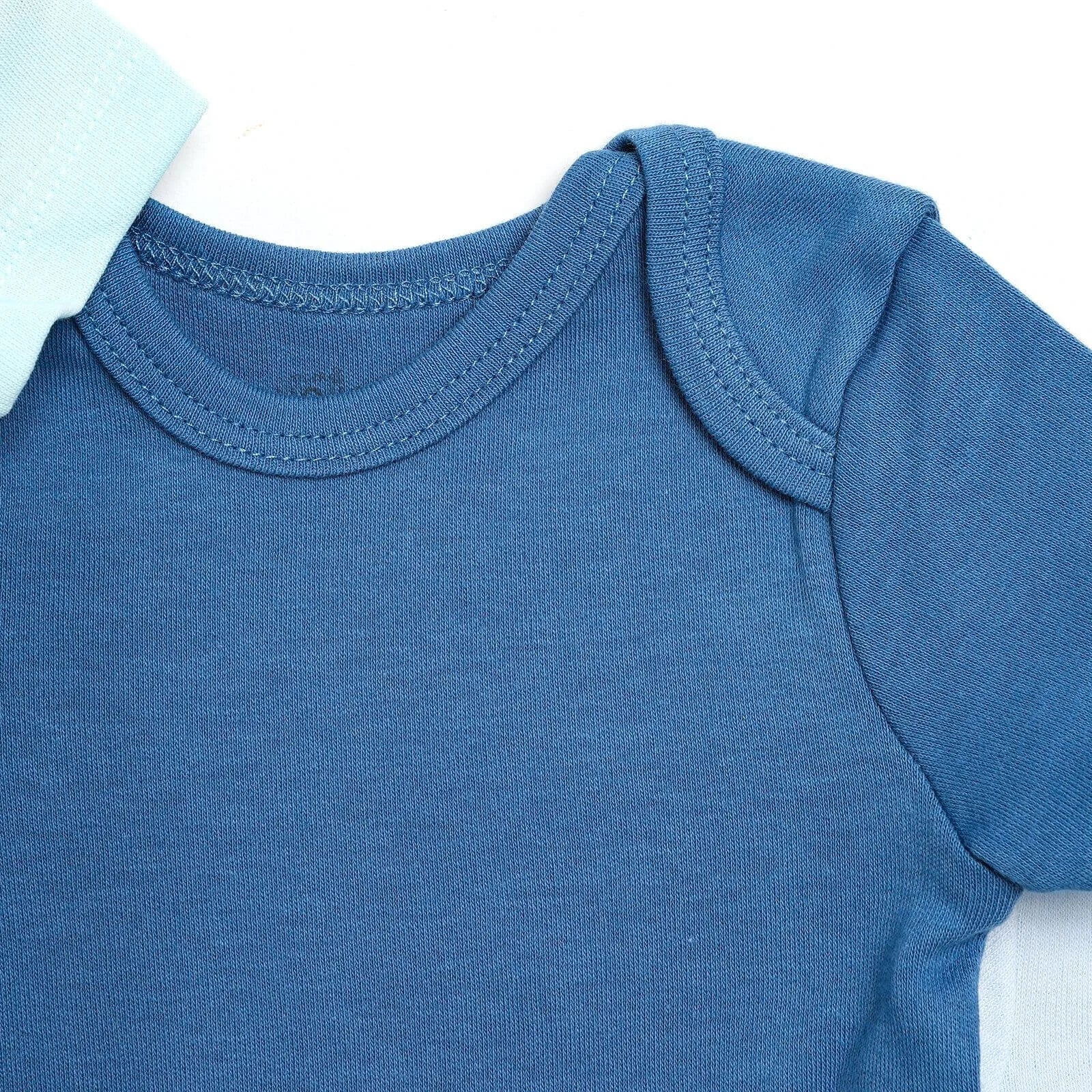 HelloBaby Short Sleeve Bodysuit 3pcs - Blue - ebebek - Black Friday