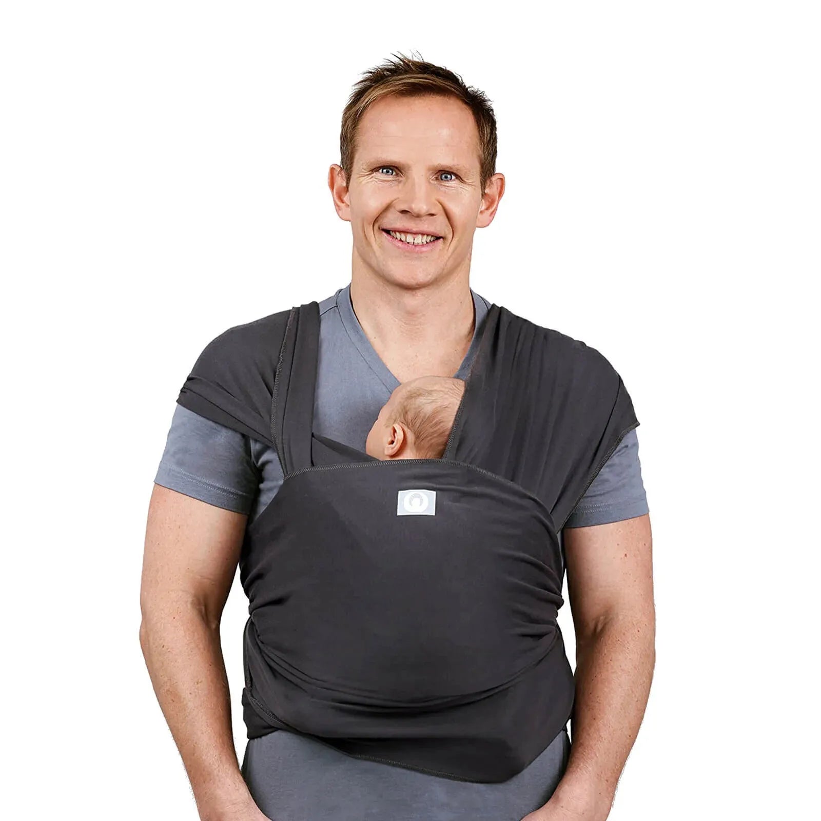Gaia Carry Stretchy Baby Wrap Organic Cotton - Graphite - ebebek - Black Friday