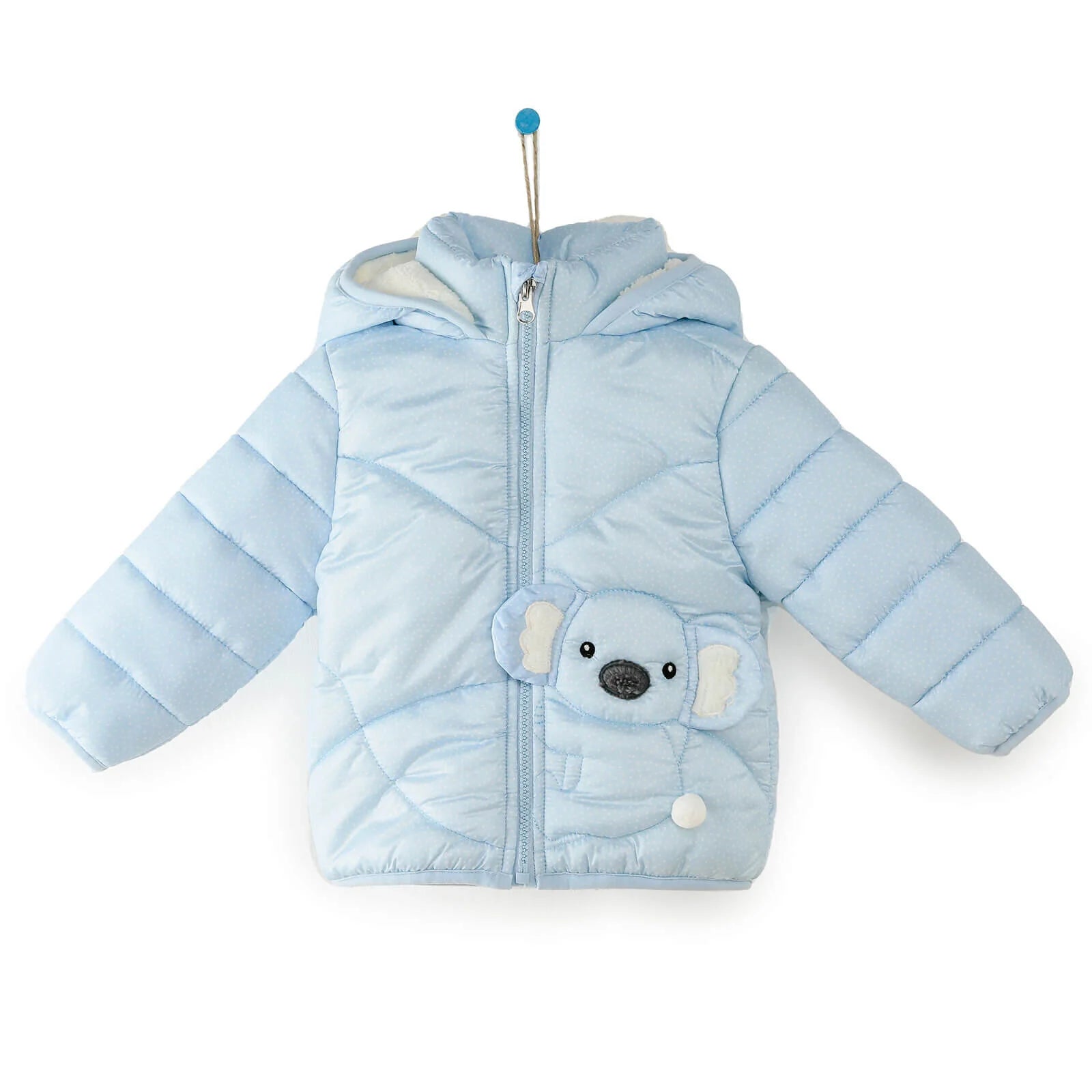 Midimod Baby Girl Coat with Ears - Blue - ebebek - Black Friday