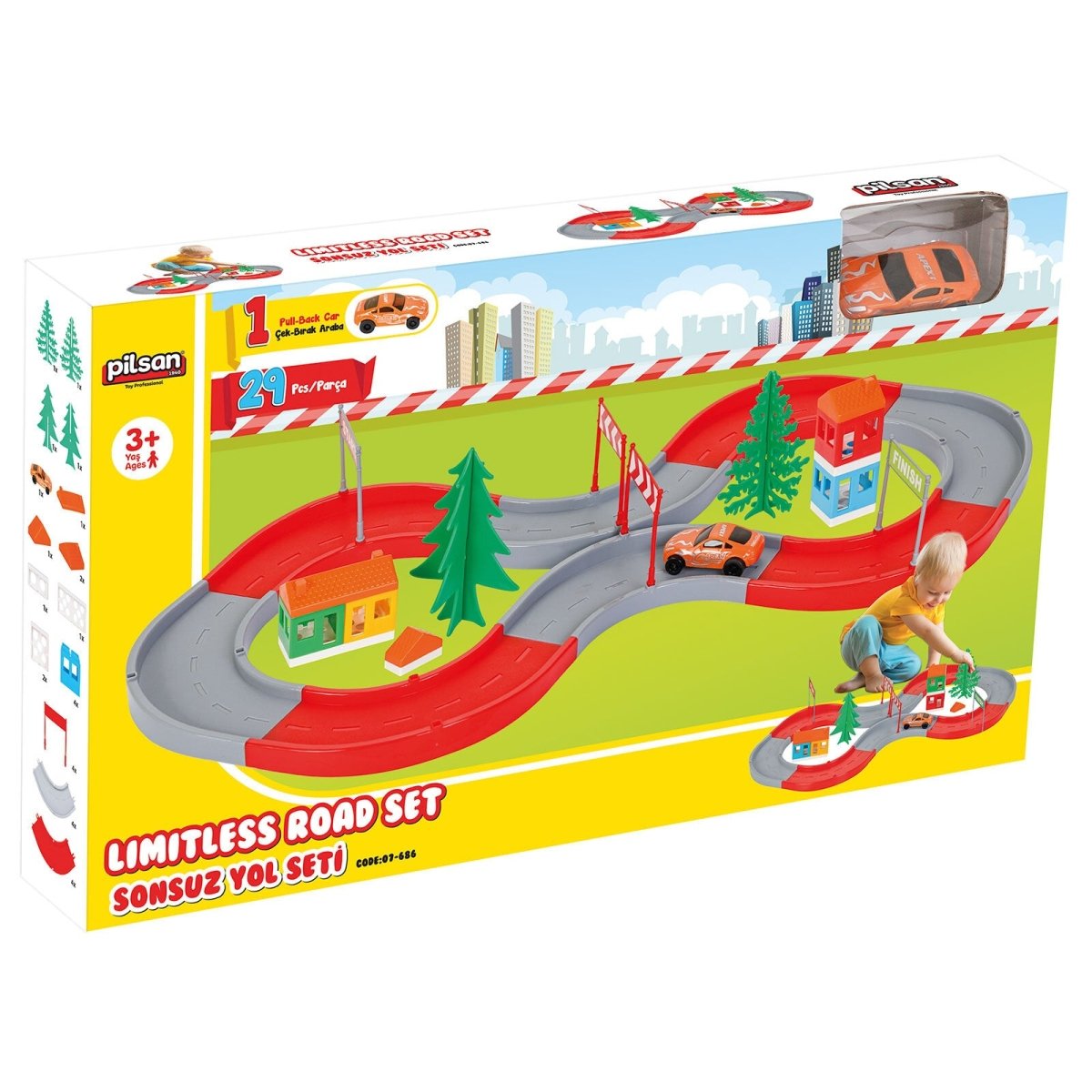 Pilsan Endless Road Set - ebebek - Black Friday