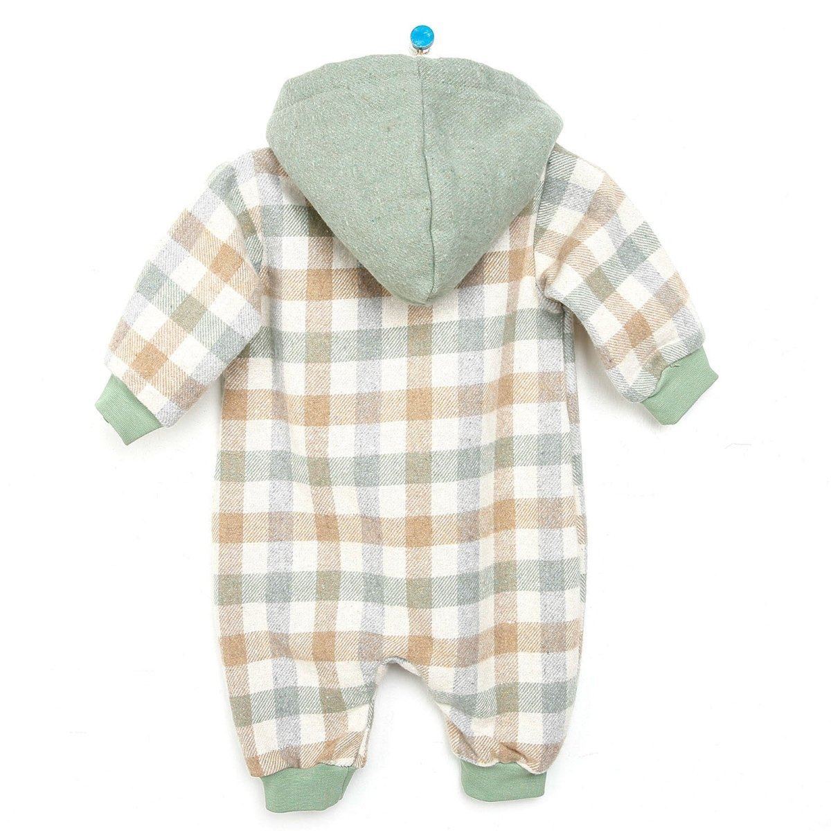 Bebbek Newborn Lumberjack Hooded Jumpsuit - Beige - ebebek - Black Friday