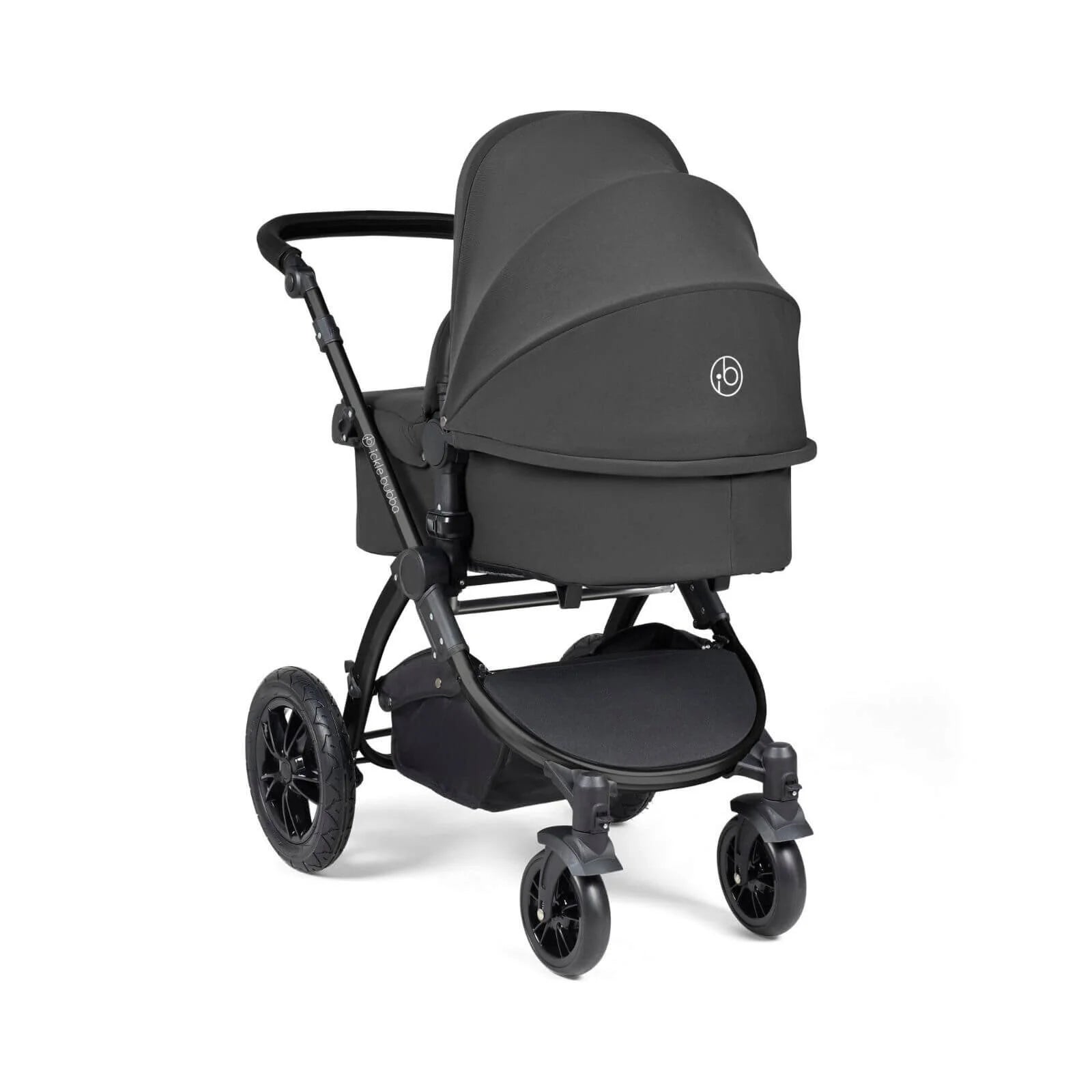 Ickle Bubba Stomp Luxe 2 - in - 1 Pushchair & Carrycot - Black/Charcoal Grey/Black - ebebek - Black Friday