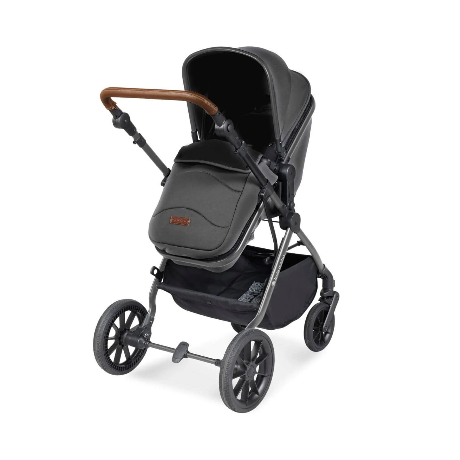 Ickle Bubba Cosmo 2 - in - 1 Pushchair & Carrycot - Black/Graphite Grey/Tan - ebebek - Black Friday