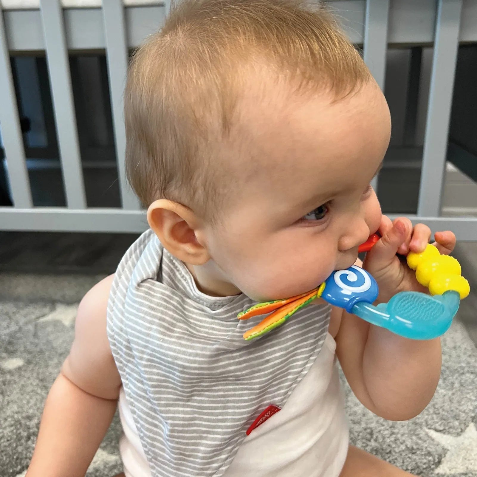 Nuby Wacky Teething Ring - Multicolour - ebebek - Black Friday