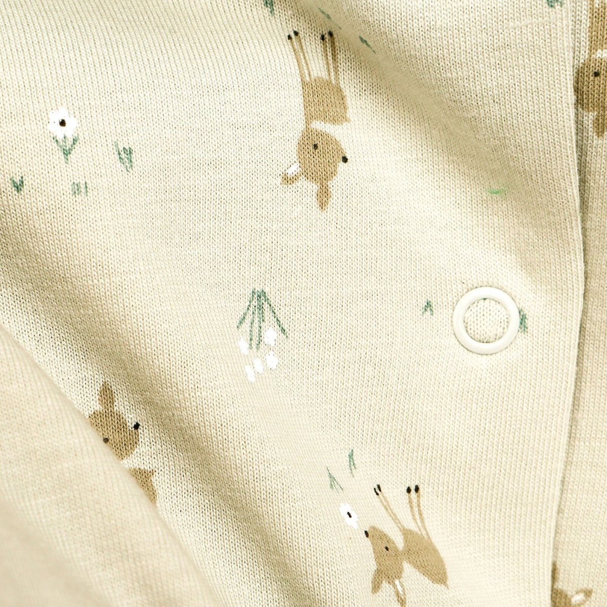 Antebies Newborn Deer Organic Footed Jumpsuit - Grey - ebebek - Black Friday