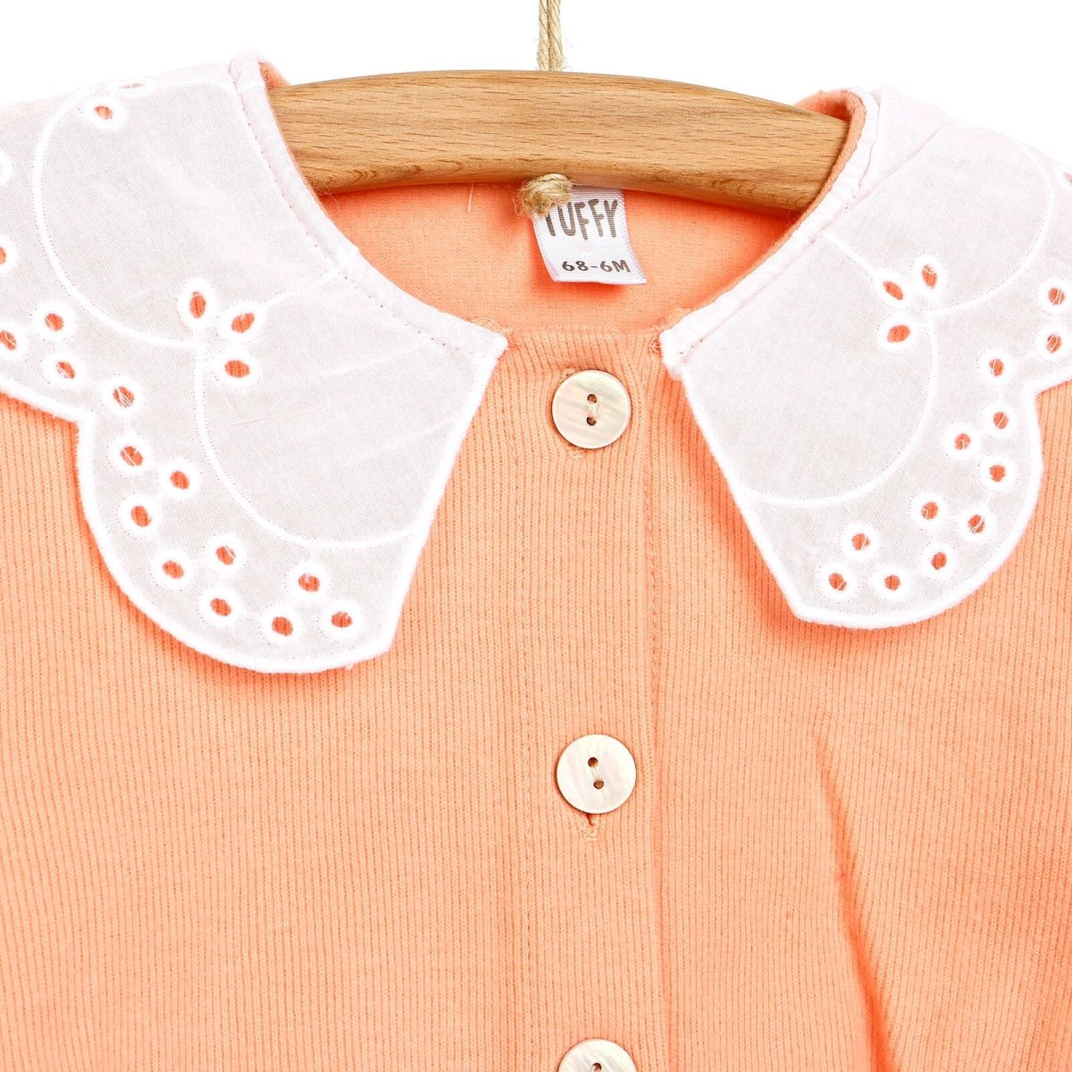 Tuffy Friendly Cardigan - Bottom - Salmon - Tuffy - ebebek