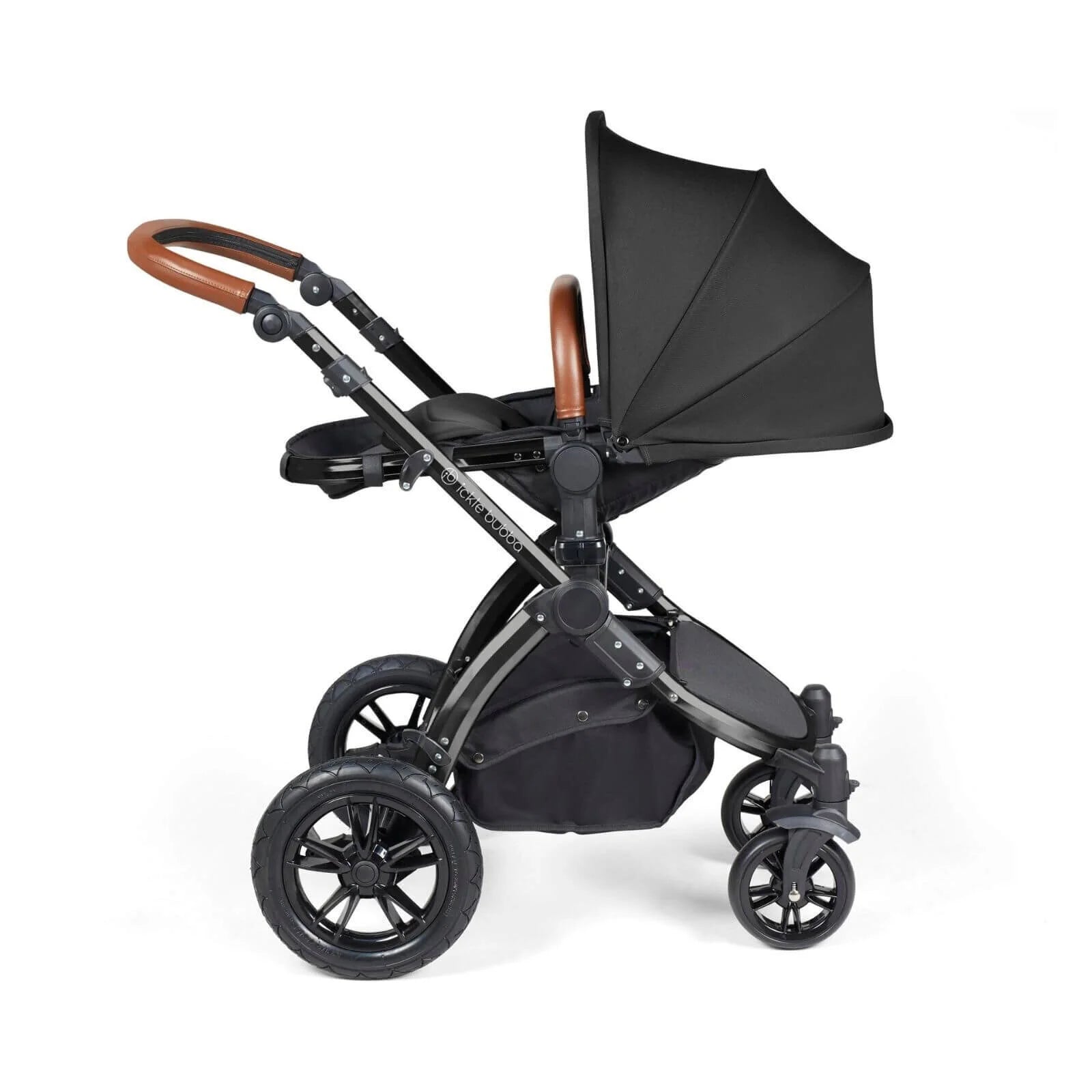 Ickle Bubba Stomp Luxe 2 - in - 1 Pushchair & Carrycot - Black/Midnight/Tan - ebebek - Black Friday