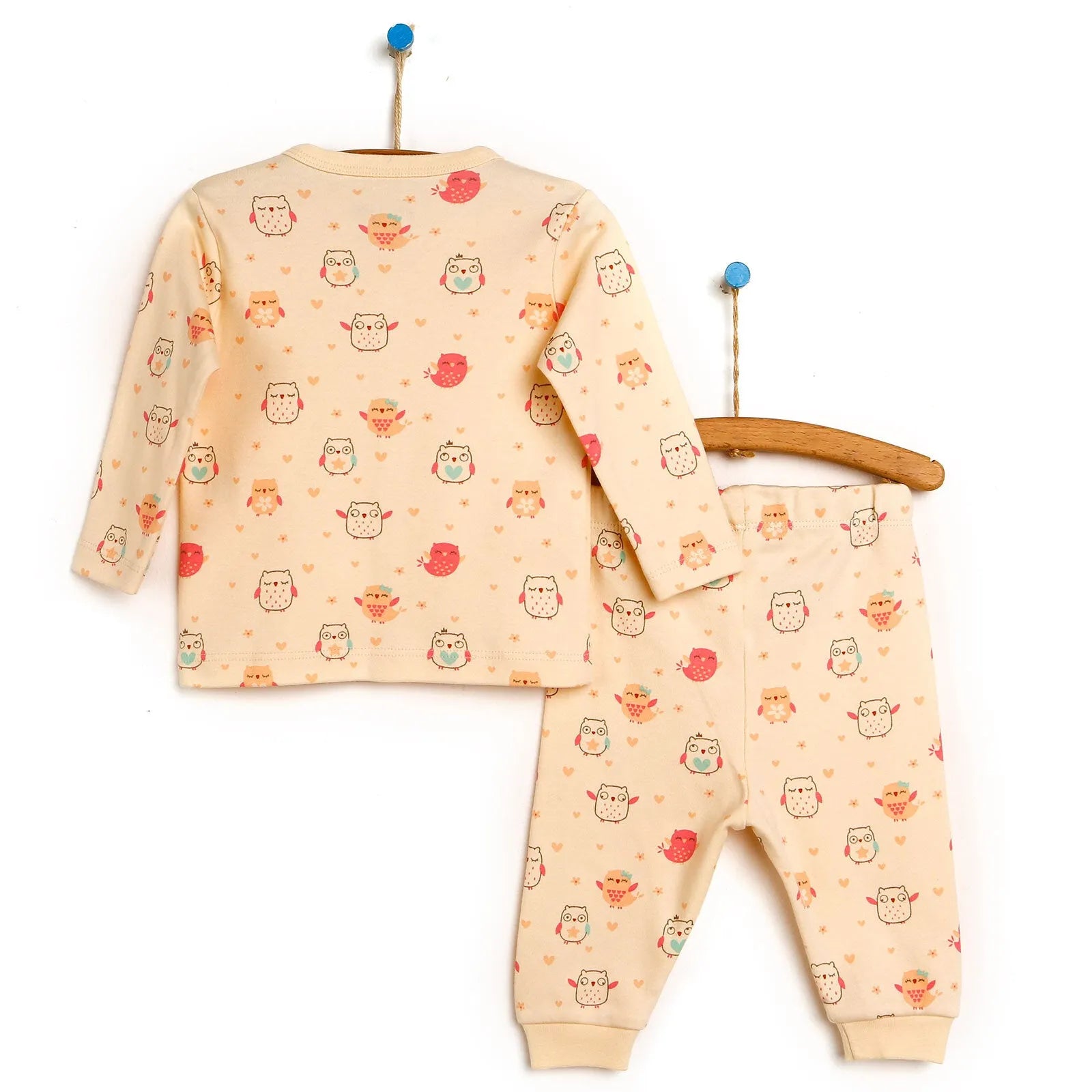 HelloBaby Basic Baby Girl Pyjamas Set - Ecru - ebebek - Black Friday
