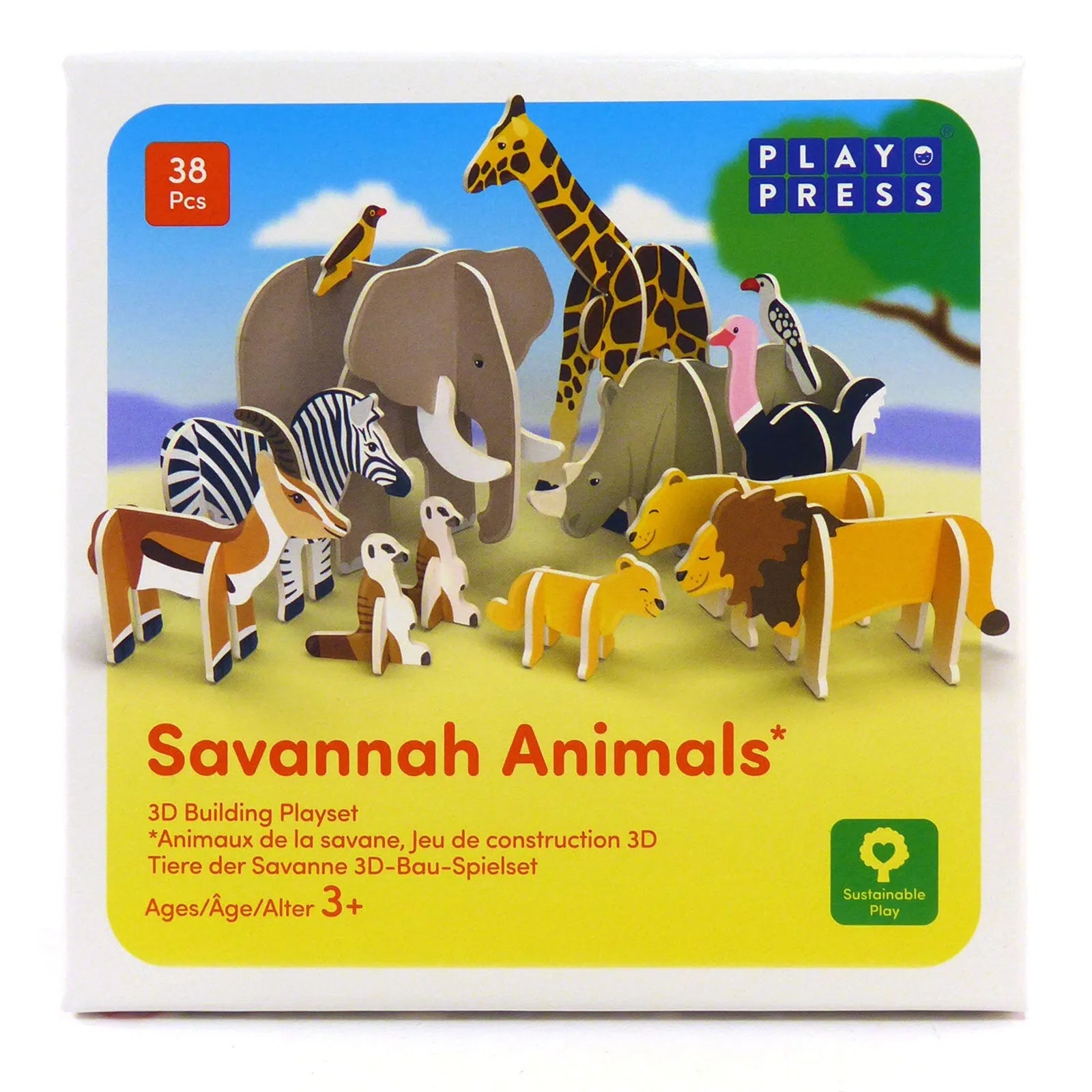 Playpress Toys Savannah Animals Playset - ebebek - Black Friday