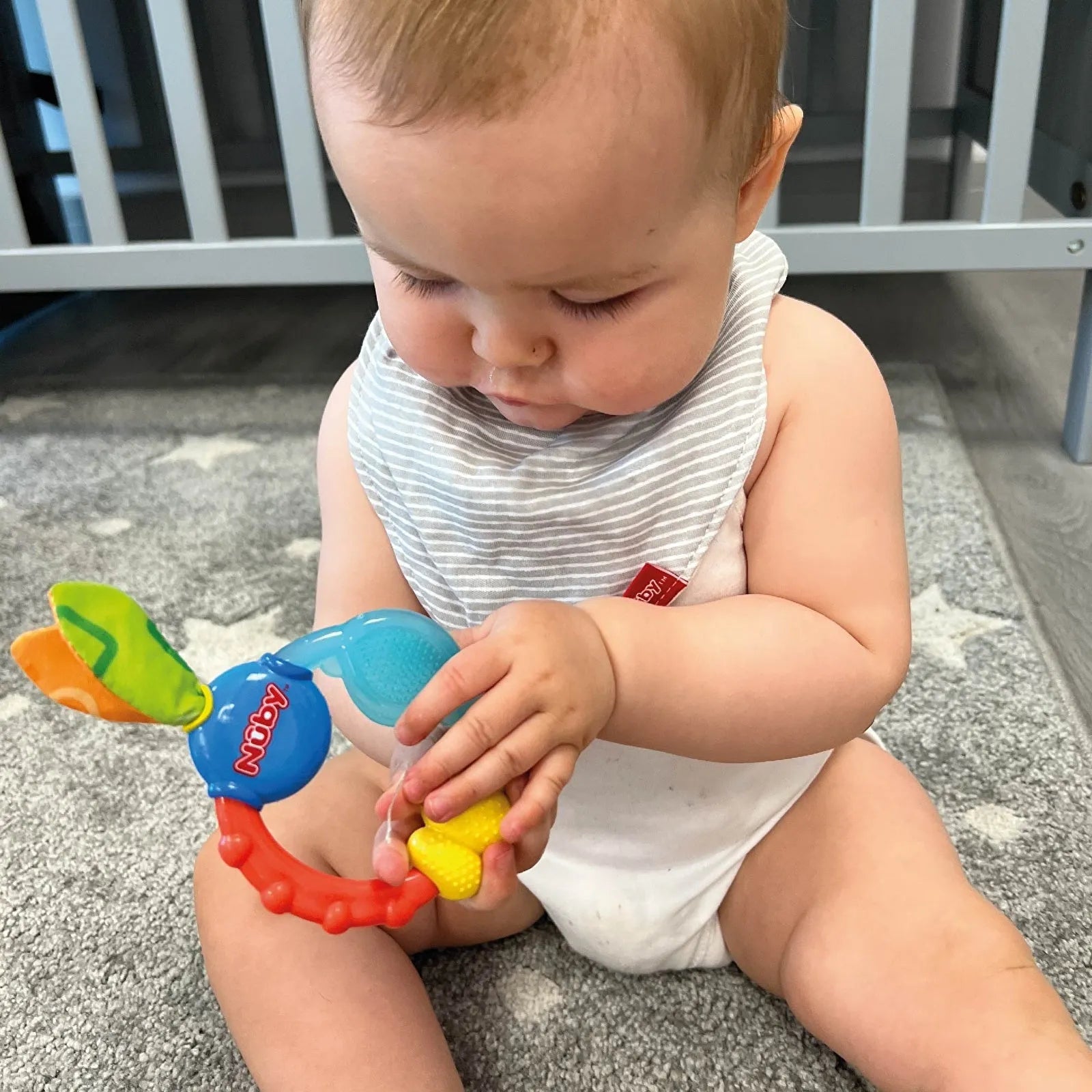 Nuby Wacky Teething Ring - Multicolour - ebebek - Black Friday