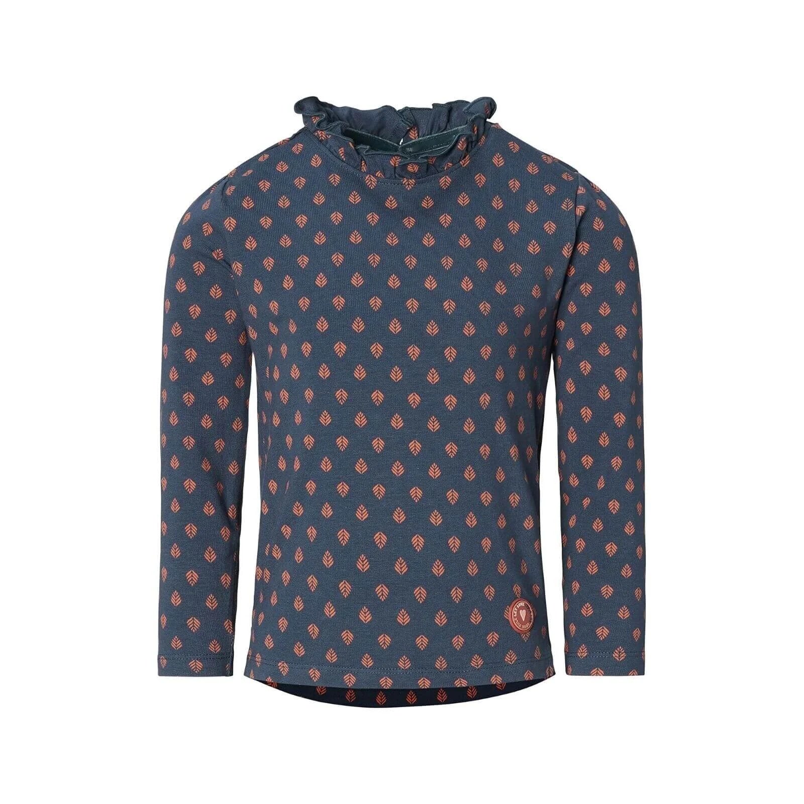 Noppies Girls T-shirt Long Sleeve Kosciusko Allover Print - Blue Nights - ebebek - Black Friday