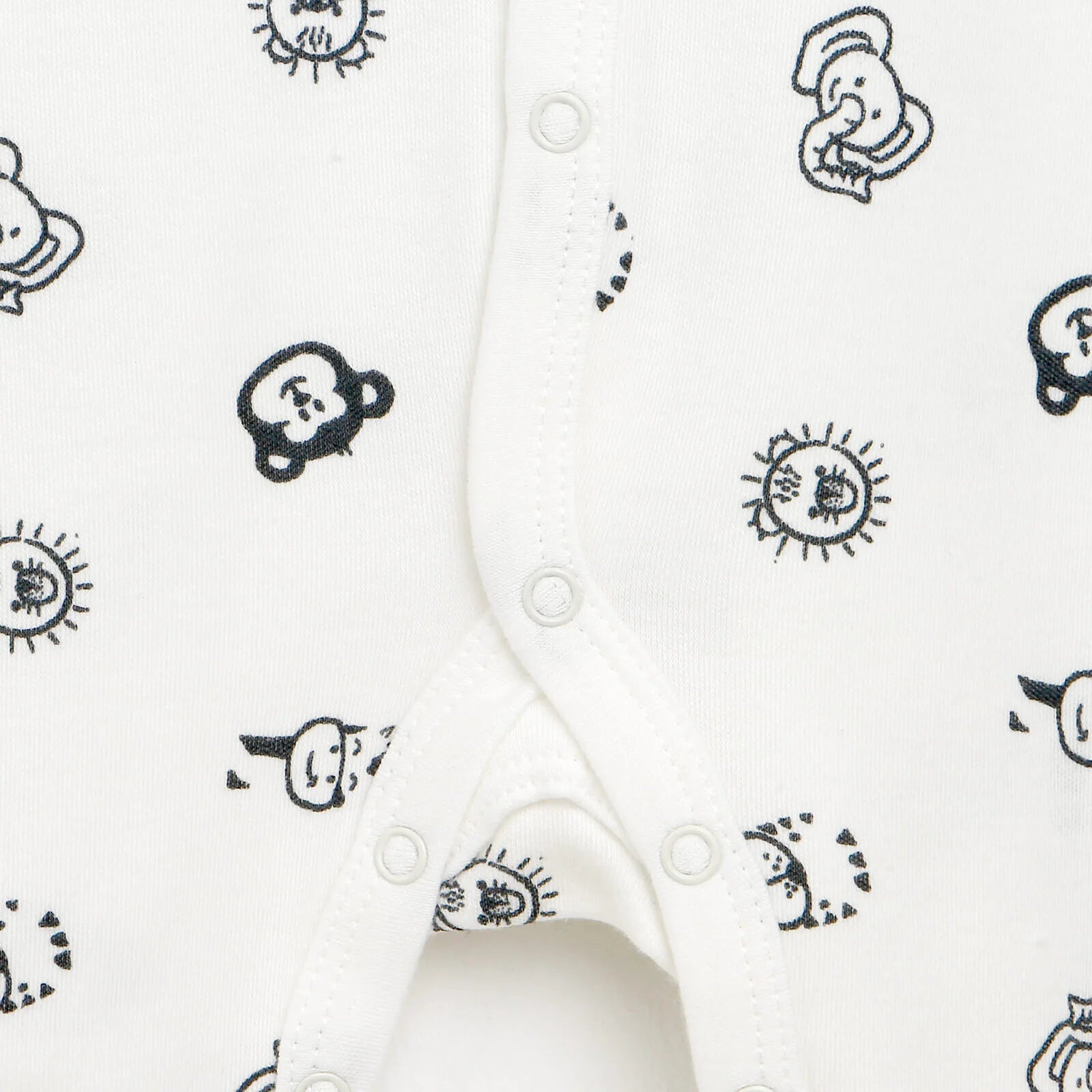 HelloBaby Newborn Baby Boy Footed Jumpsuit - White - ebebek - Black Friday