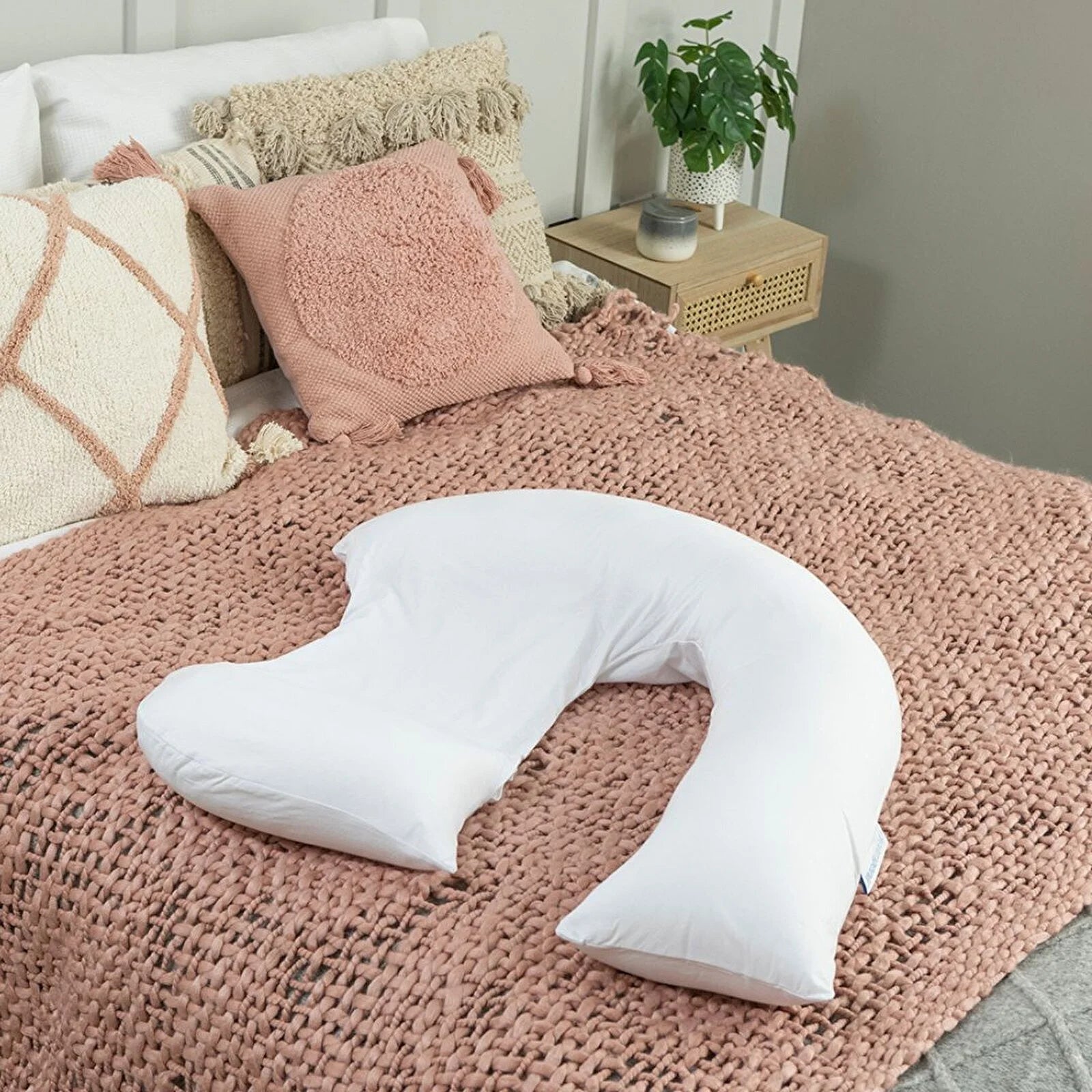 Dreamgenii Support and Feeding Pillow Spare Cover - White Cotton Jersey - ebebek - Black Friday