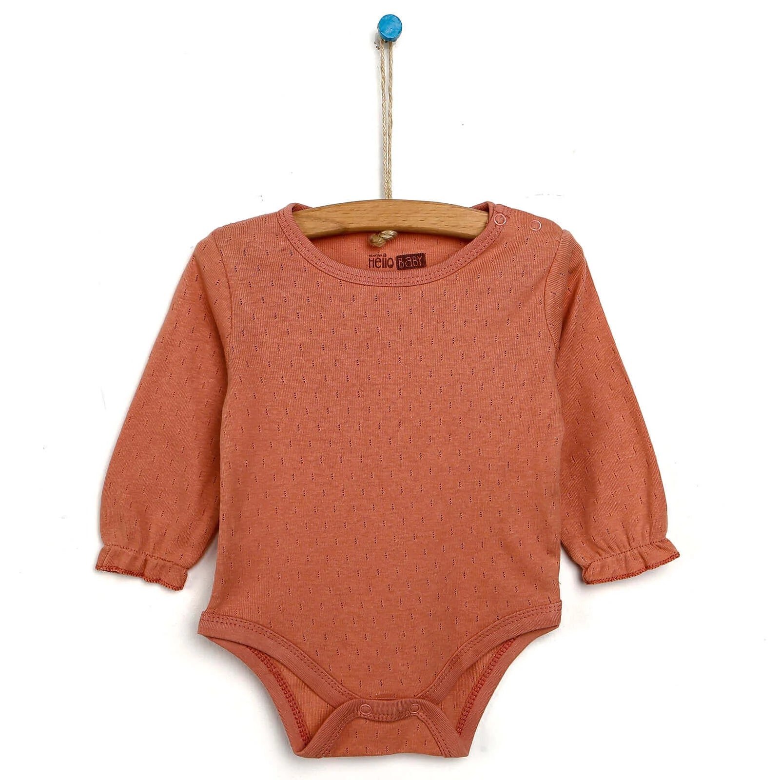 HelloBaby Long Sleeve Bodysuit - Light Rose - ebebek - Black Friday