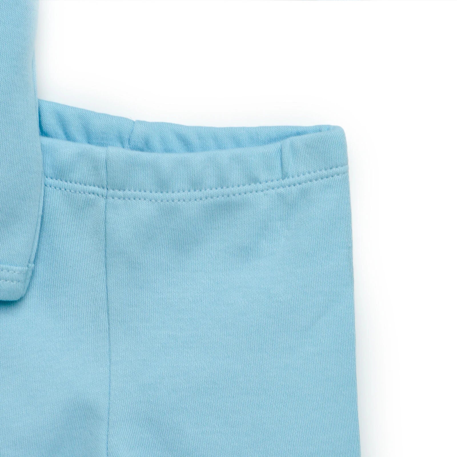 HelloBaby Newborn Organic Wrapover Top - Hat - Footed Pant - Blue - ebebek - Black Friday