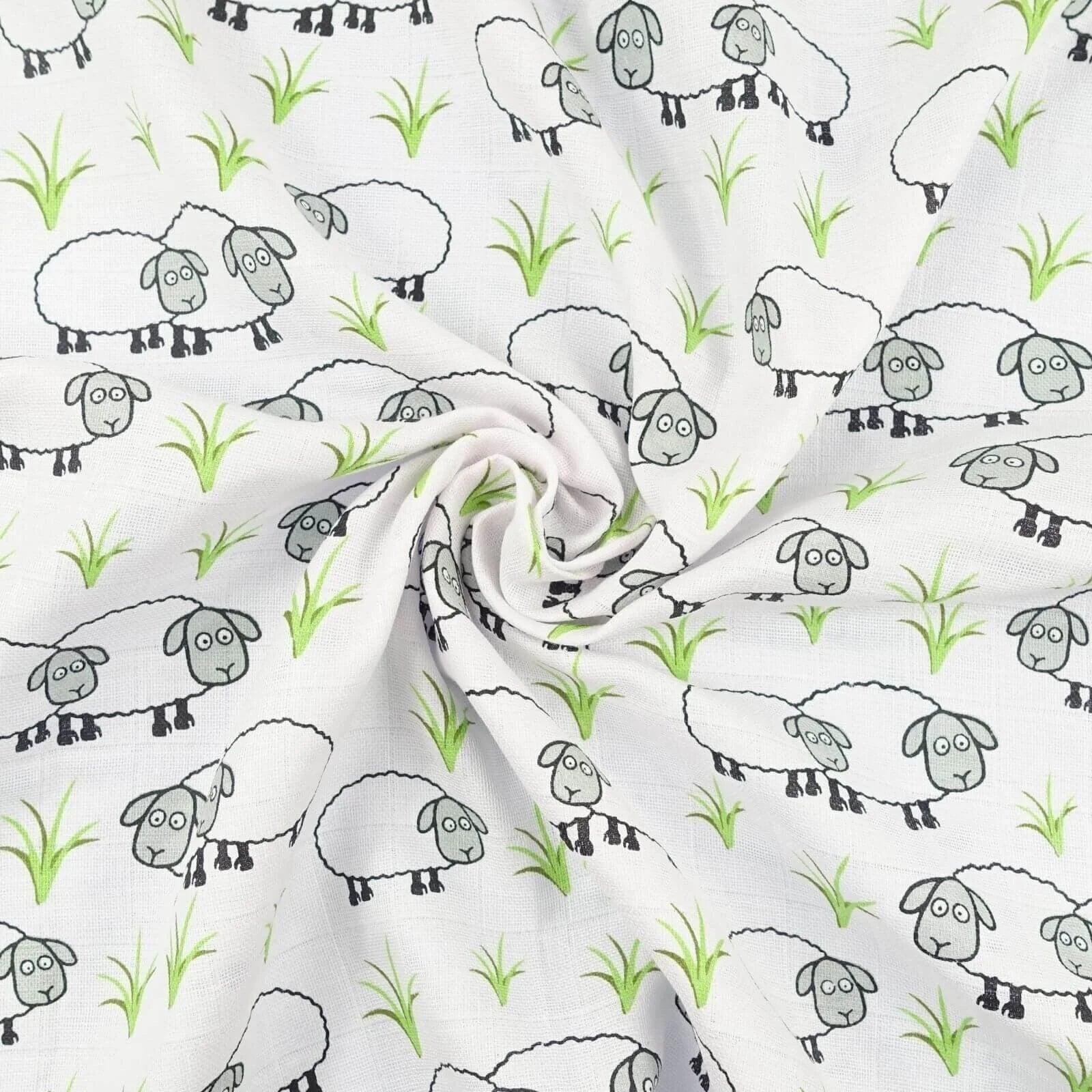 MuslinZ 6 Pack Organic Cotton Muslin Squares 70x70cm - Sheep - ebebek - Black Friday