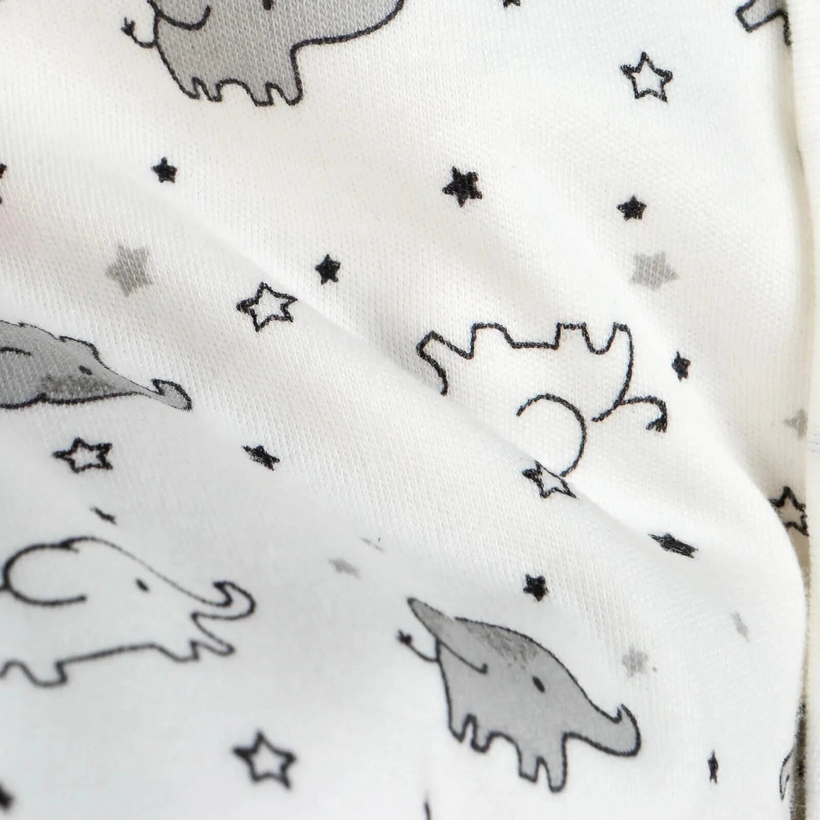 HelloBaby Newborn Baby Cute Elephant Romper Baby and Hat Set 3 pcs - Ecru - ebebek - Black Friday