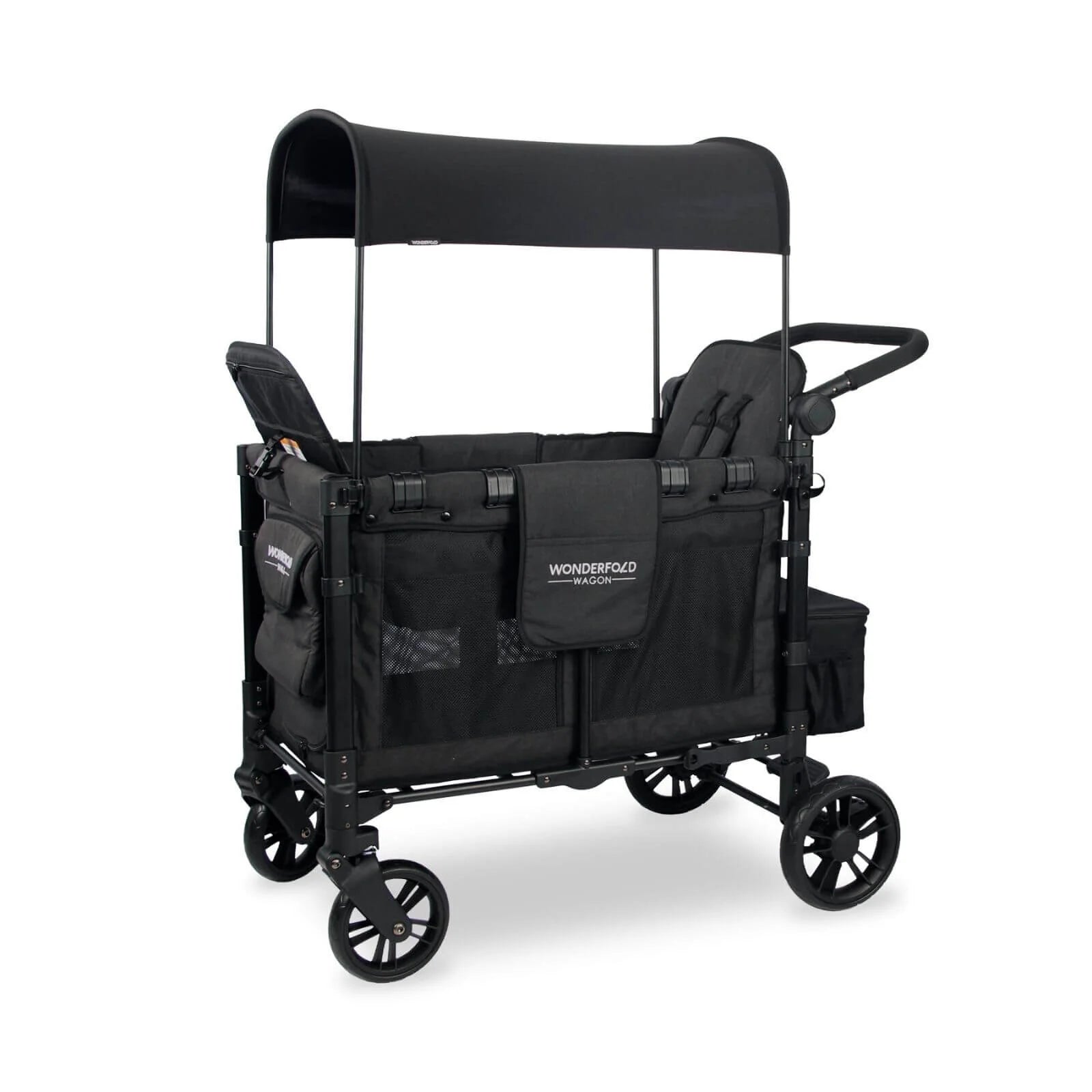 Wonderfold W2 Elite Double Stroller Wagon - Volcanic Black - ebebek - Black Friday