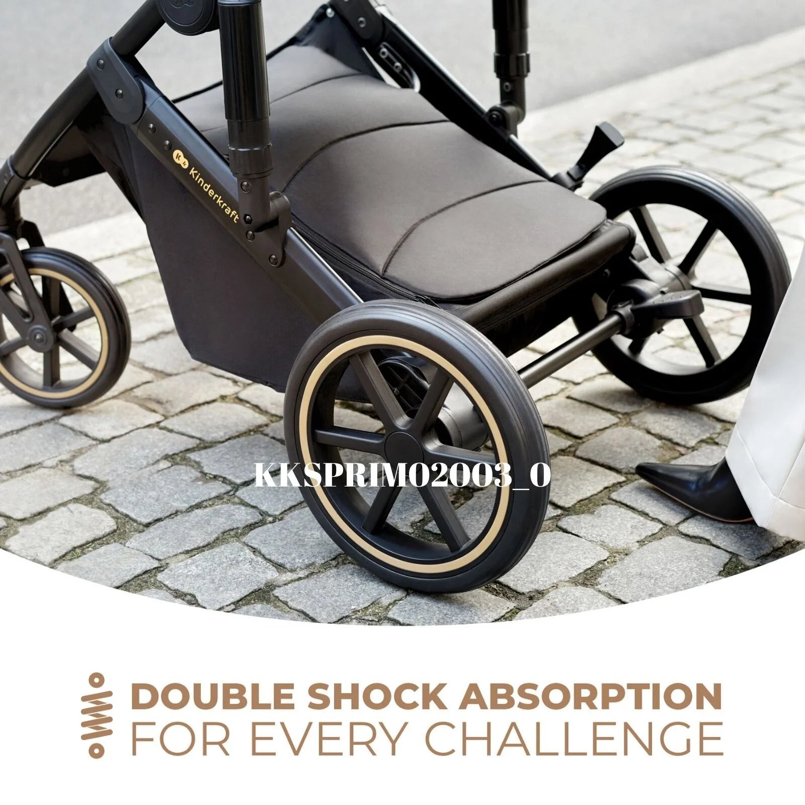 Kinderkraft 3 - in - 1 Mink Pro Prime 2 Travel System with Car Seat - Venezian Black - ebebek - Black Friday