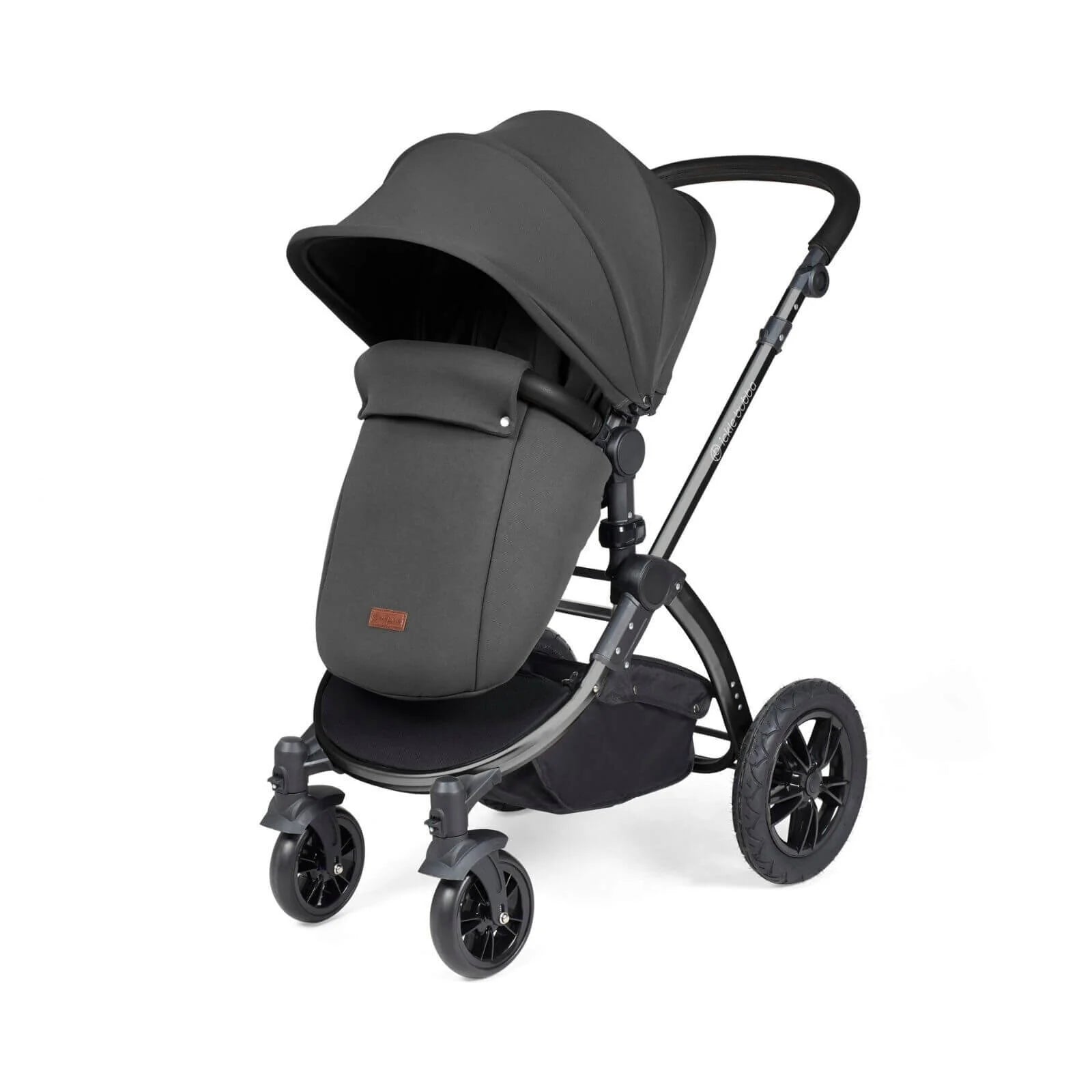 Ickle Bubba Stomp Luxe 2 - in - 1 Pushchair & Carrycot - Black/Charcoal Grey/Black - ebebek - Black Friday