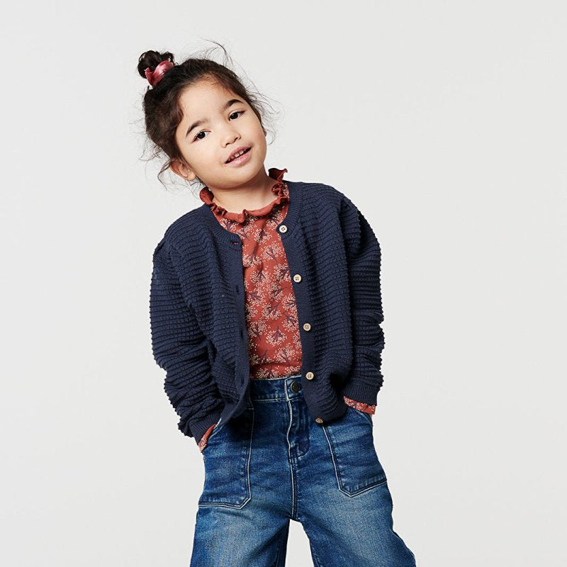 Noppies Girls Cardigan long sleeve Keedysville - Blue Nights - ebebek - Black Friday