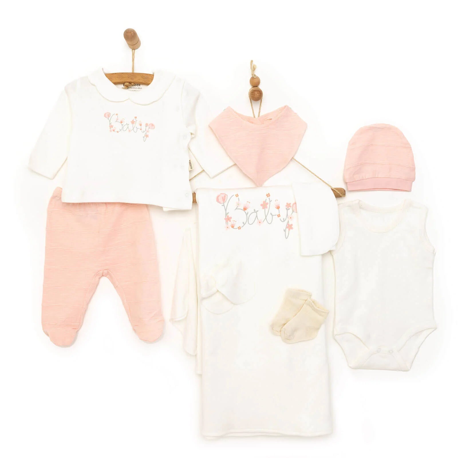 Bebbek Baby Girl 10 Pcs Newborn Starter Set - Ecru - ebebek - Black Friday