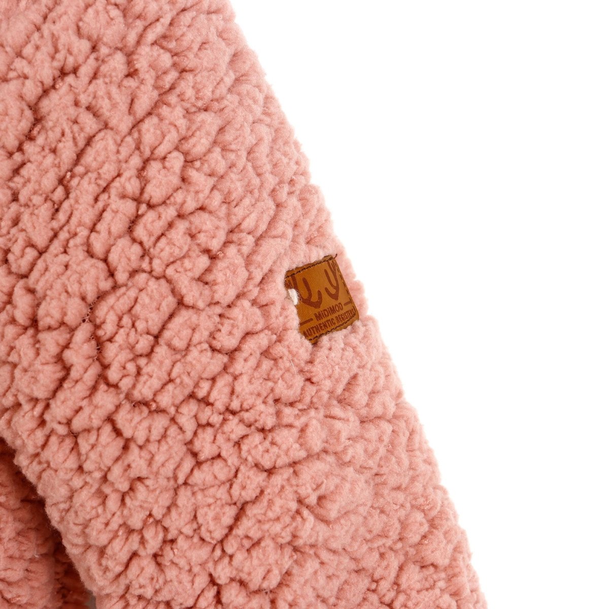 Midimod Newborn Rabbit Ear Welsoft Footed Jumpsuit - Light Rose - ebebek - Black Friday