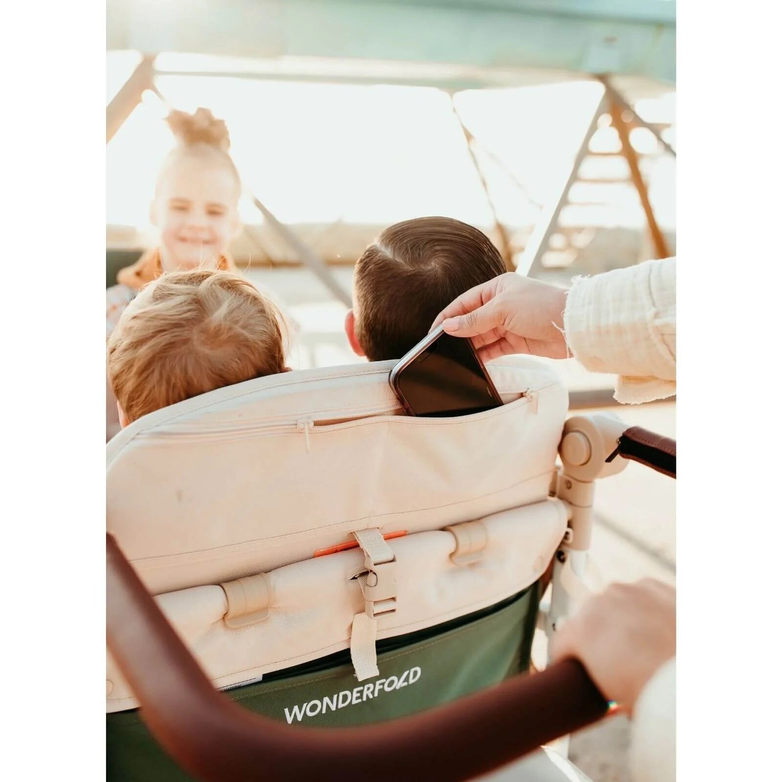 Wonderfold VW4 Volkswagen Stroller Wagon - Green - ebebek - Black Friday