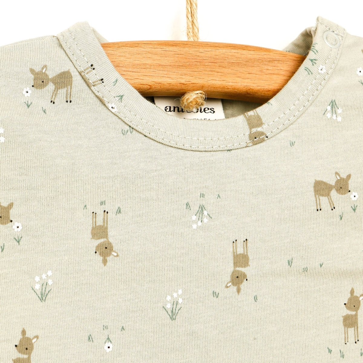 Antebies Antebies Newborn Deer Organic Sweatshirt - Grey - ebebek - Black Friday