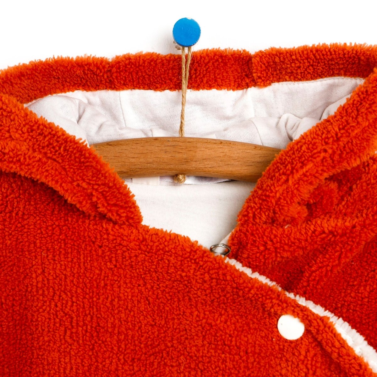 Midimod Newborn Fox Welsoft Footed Jumpsuit - Orange - ebebek - Black Friday