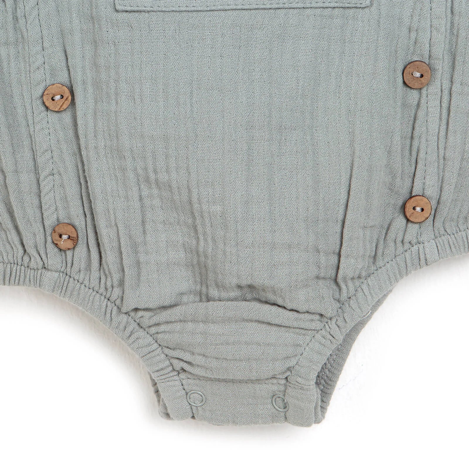 HelloBaby Newborn Muslin Romper - Light Green - ebebek - Black Friday