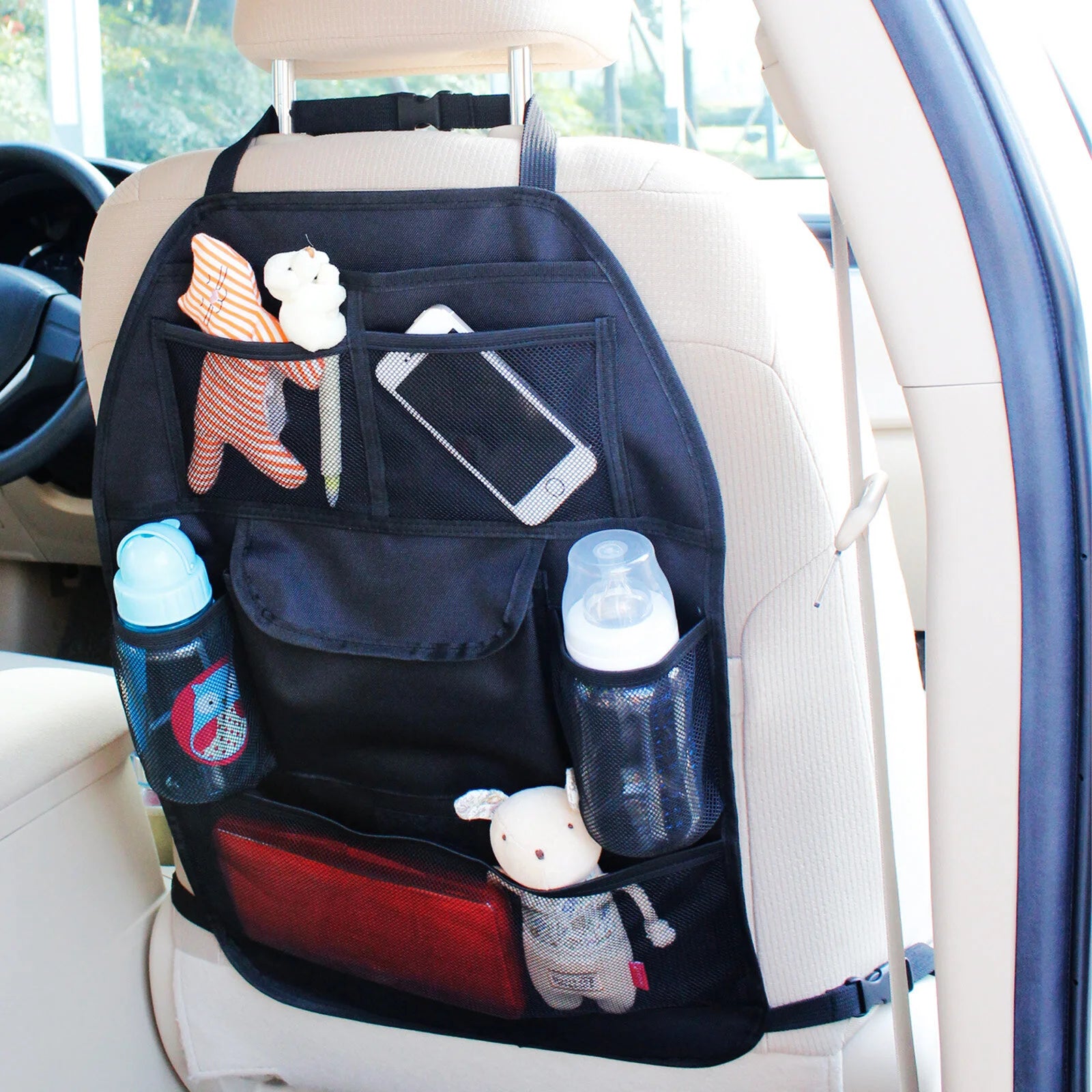 ebaby Plain Backseat Organiser - Black - ebebek - Black Friday