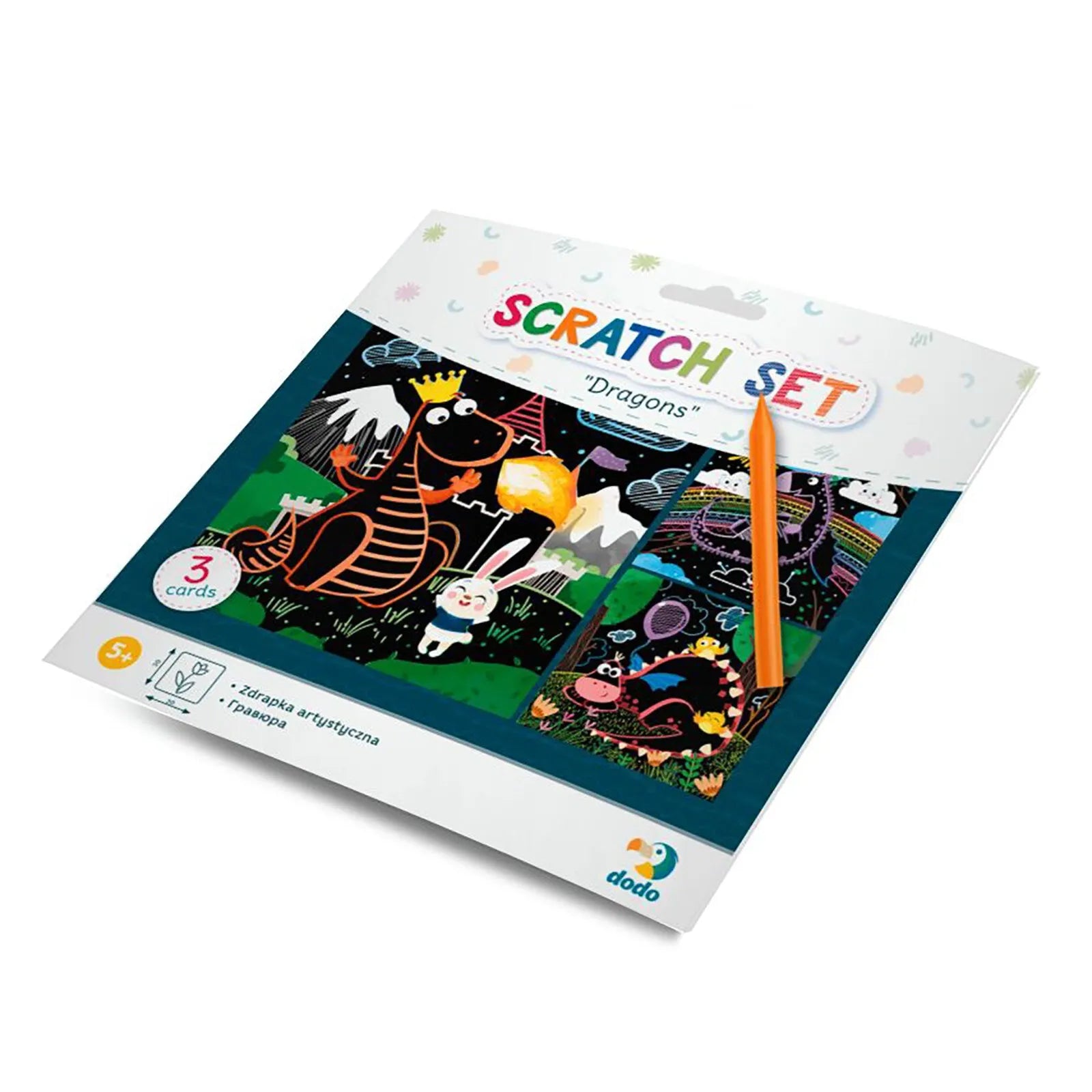Dodo Scratch Set Dragons - ebebek - Black Friday