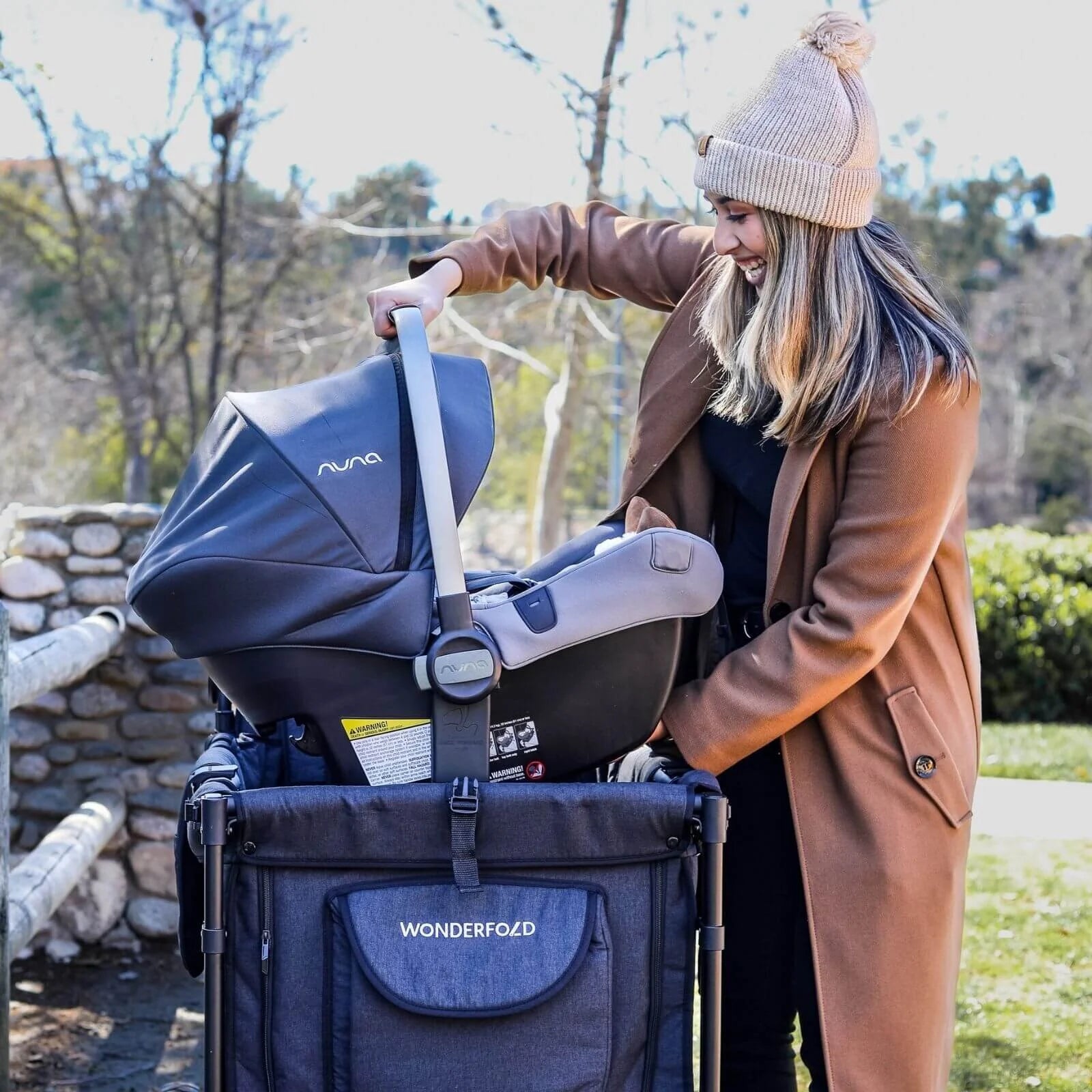 Wonderfold W2 Luxe Double Wagon - Charcoal Grey - Wonderfold - ebebek