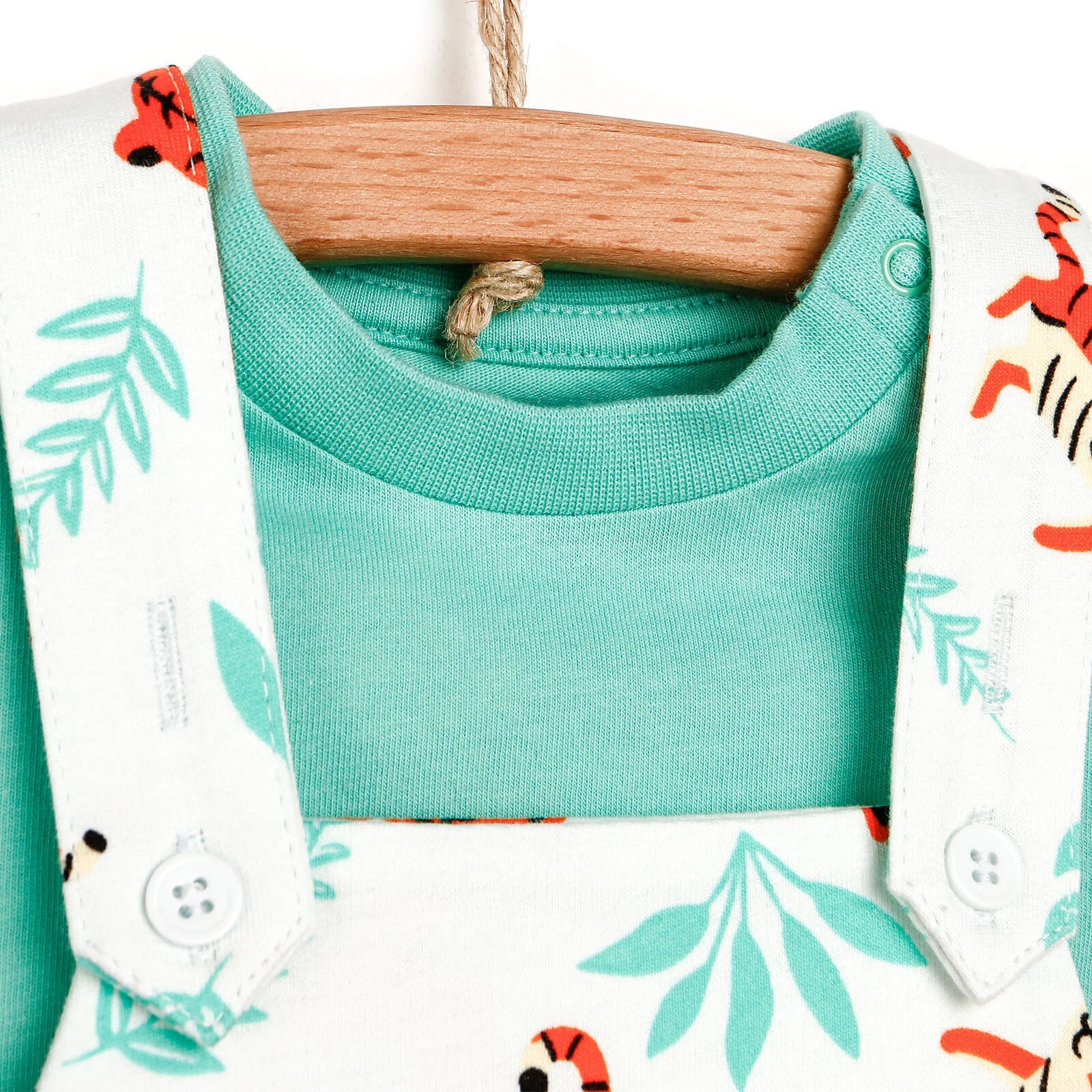 HelloBaby Basic Baby Boy Tiger Printed - Dark Mint - ebebek - Black Friday