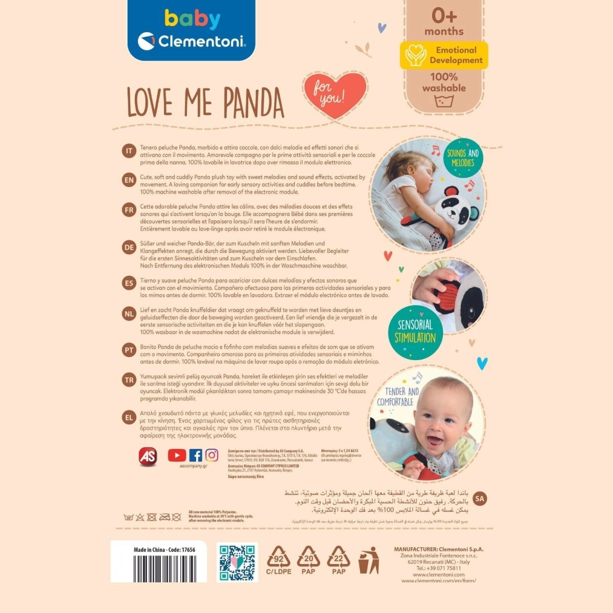 Baby Clementoni Love Me Panda - ebebek - Black Friday