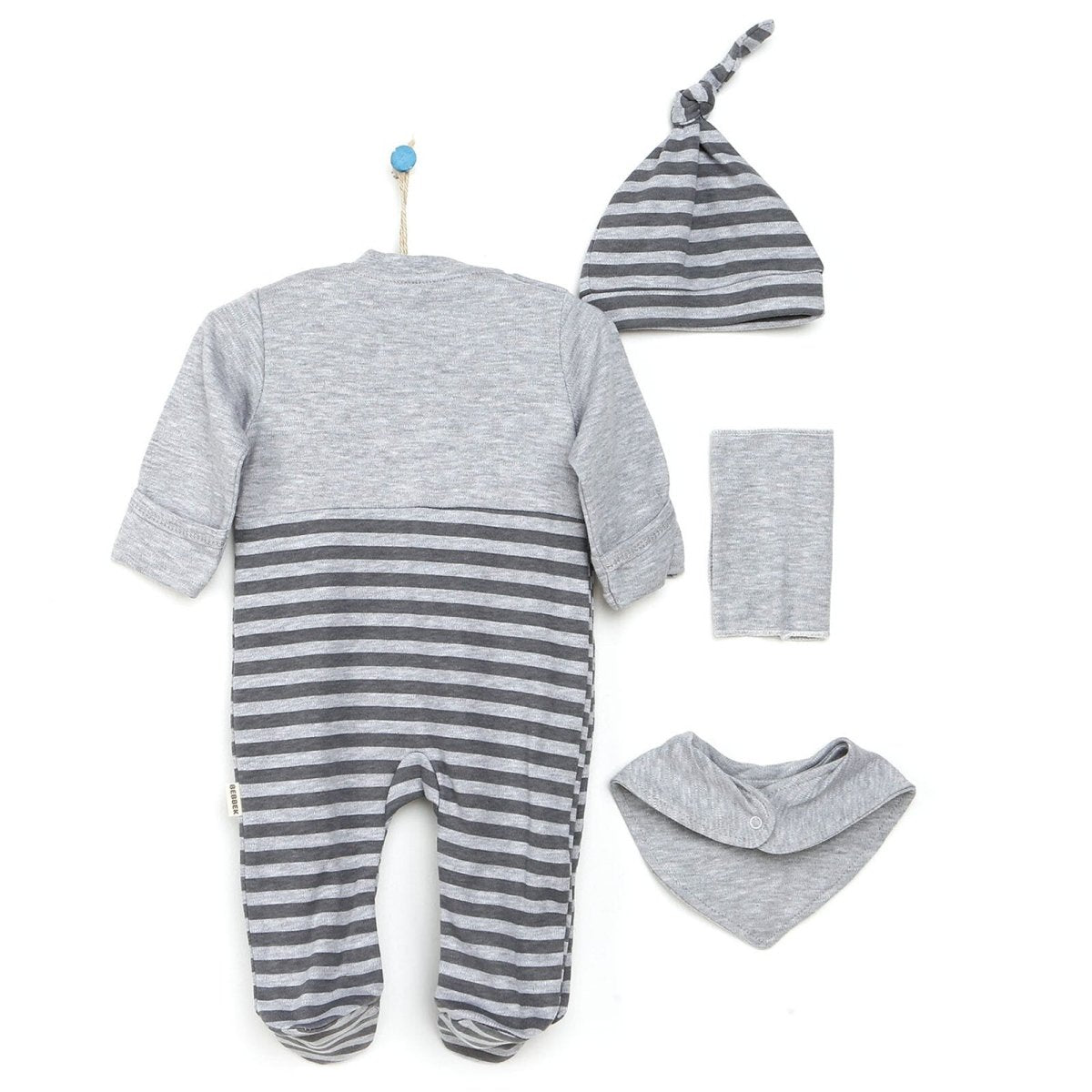 Bebbek Baby Boy 5 Pcs Newborn Gift Starter Set - Snow Melange - ebebek - Black Friday