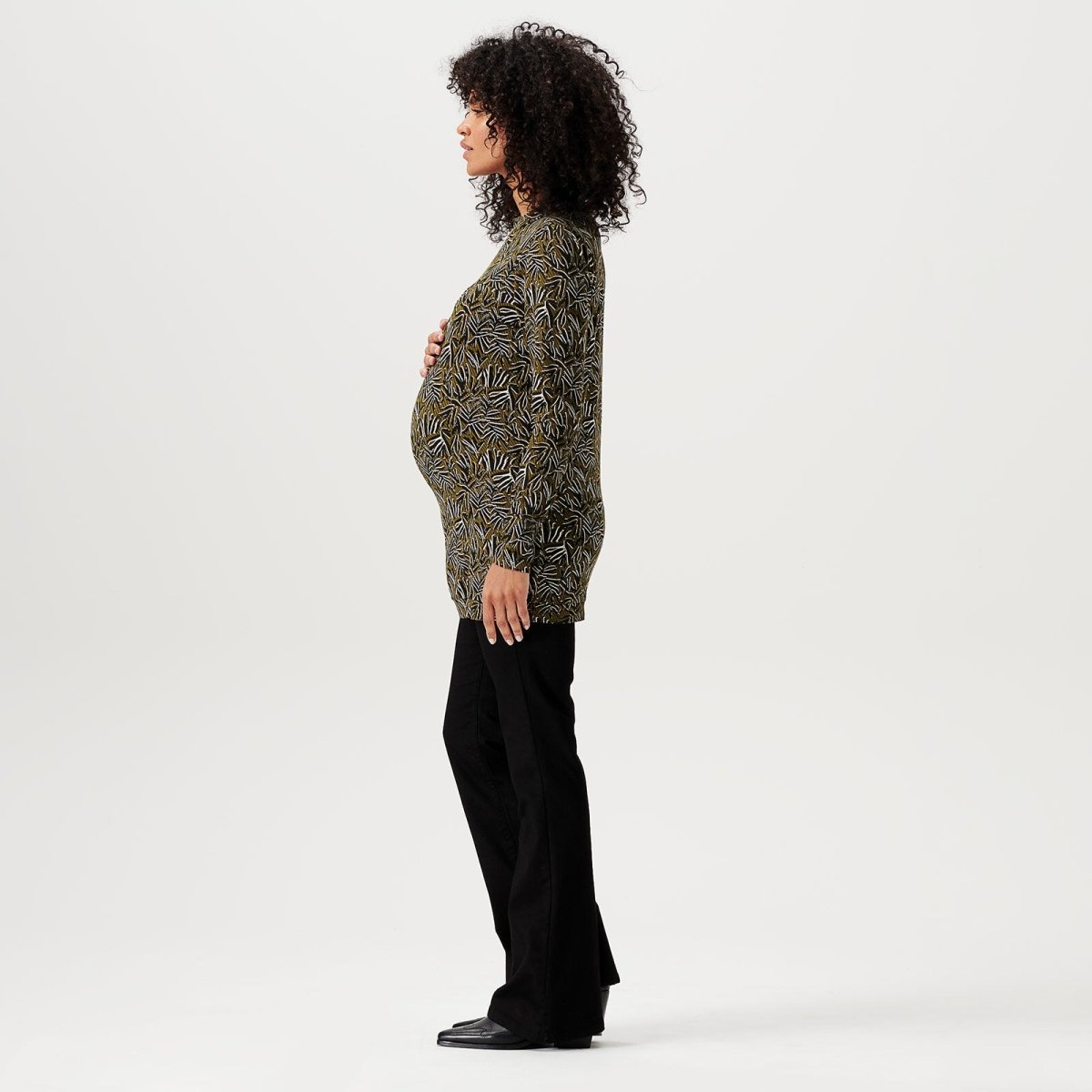 Noppies Pants Fenne Over The Belly Flared - Black - ebebek - Black Friday