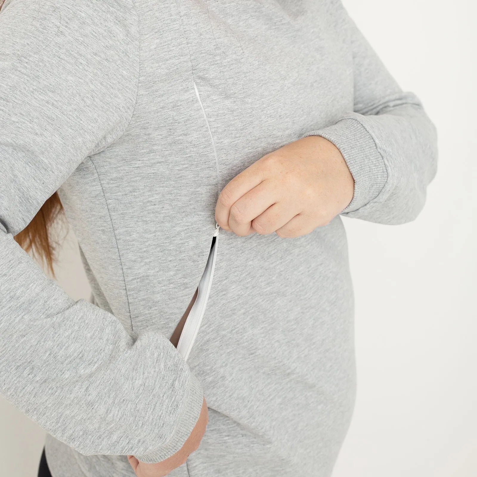 Latched Nursing Crew Sweatshirt - Grey - ebebek - Black Friday